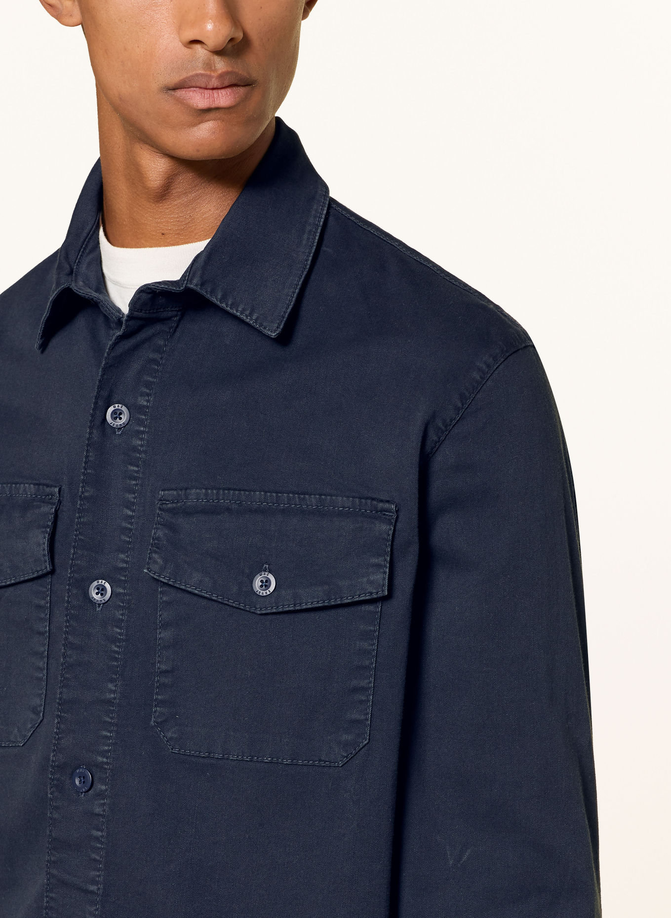 MAC Overshirt: DUNKELBLAU