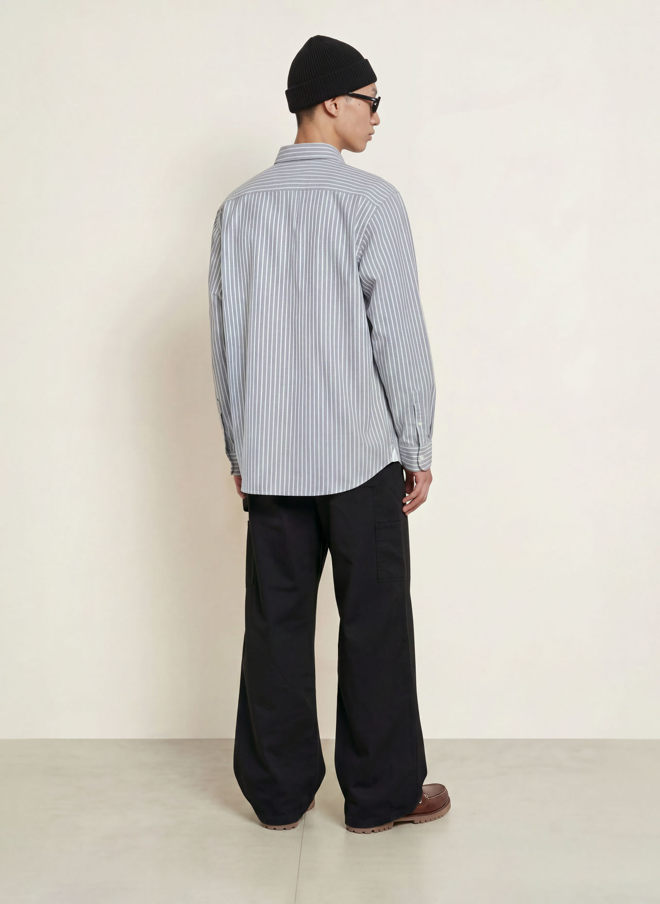 carhartt WIP Overhemd KANAN Loose Fit: GRIJS / WIT
