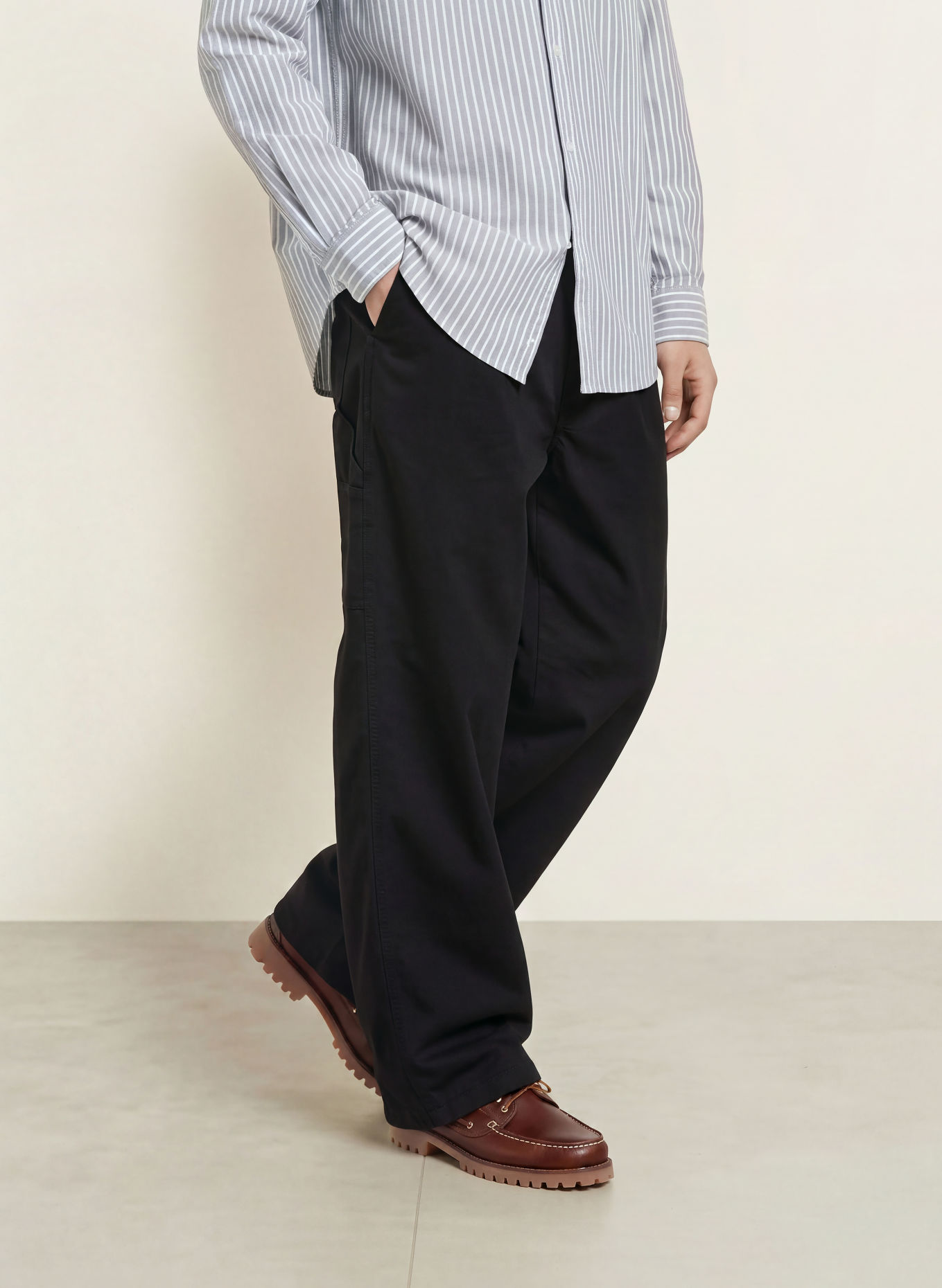 carhartt WIP Pantalon cargo BROCKMAN coupe classique: NOIR