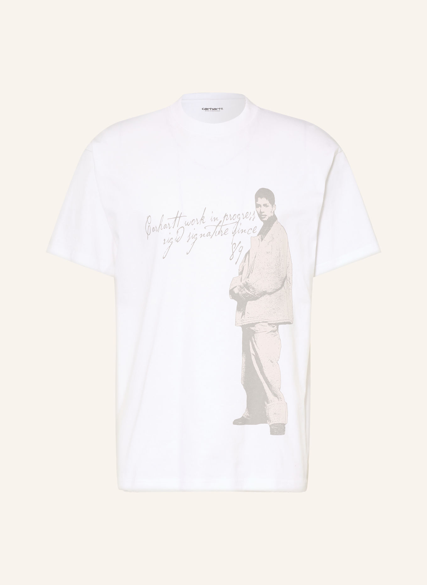 carhartt WIP T-shirt: VIT / LJUSBRUN / BEIGE