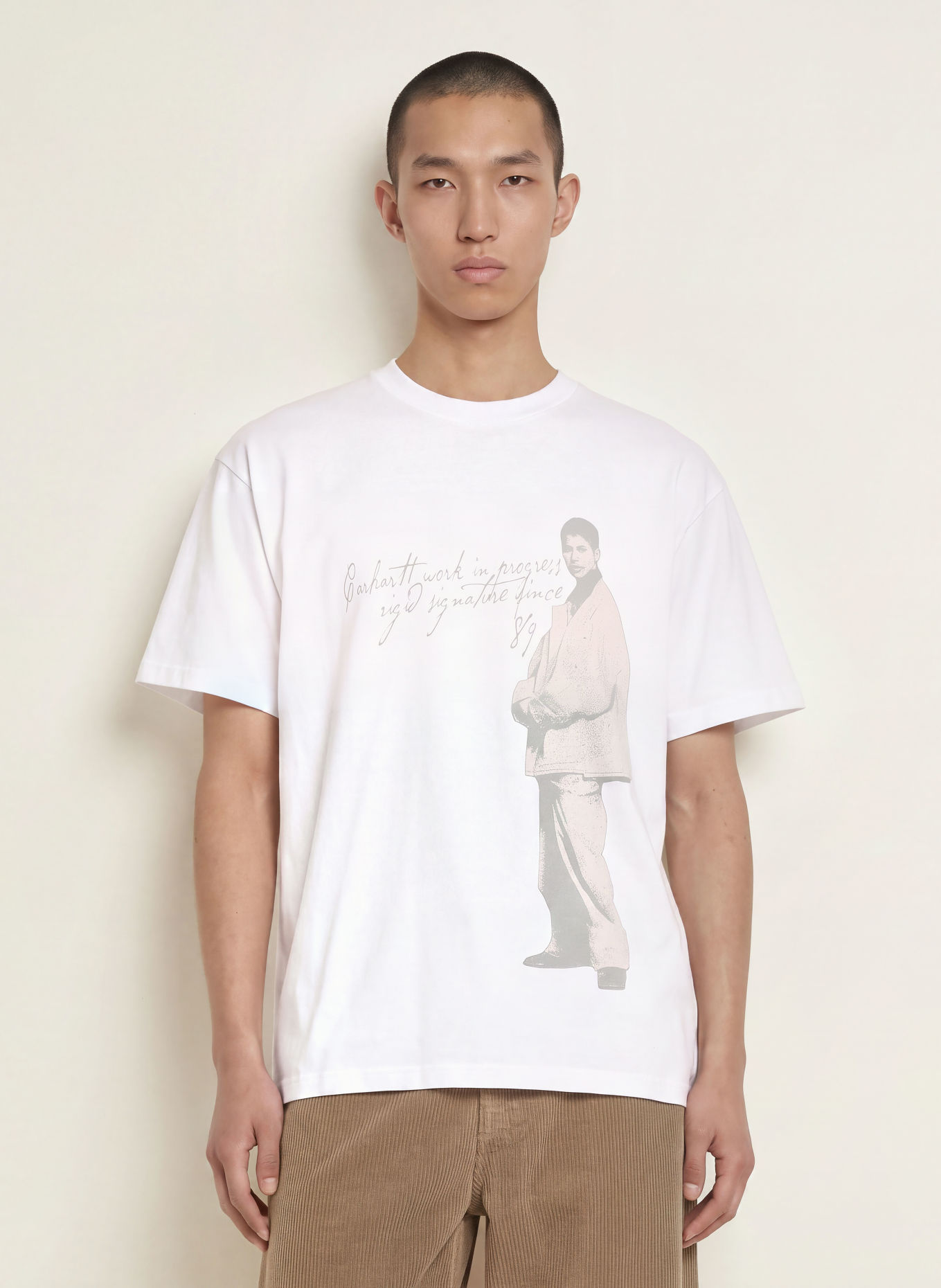 carhartt WIP T-shirt: VIT / LJUSBRUN / BEIGE