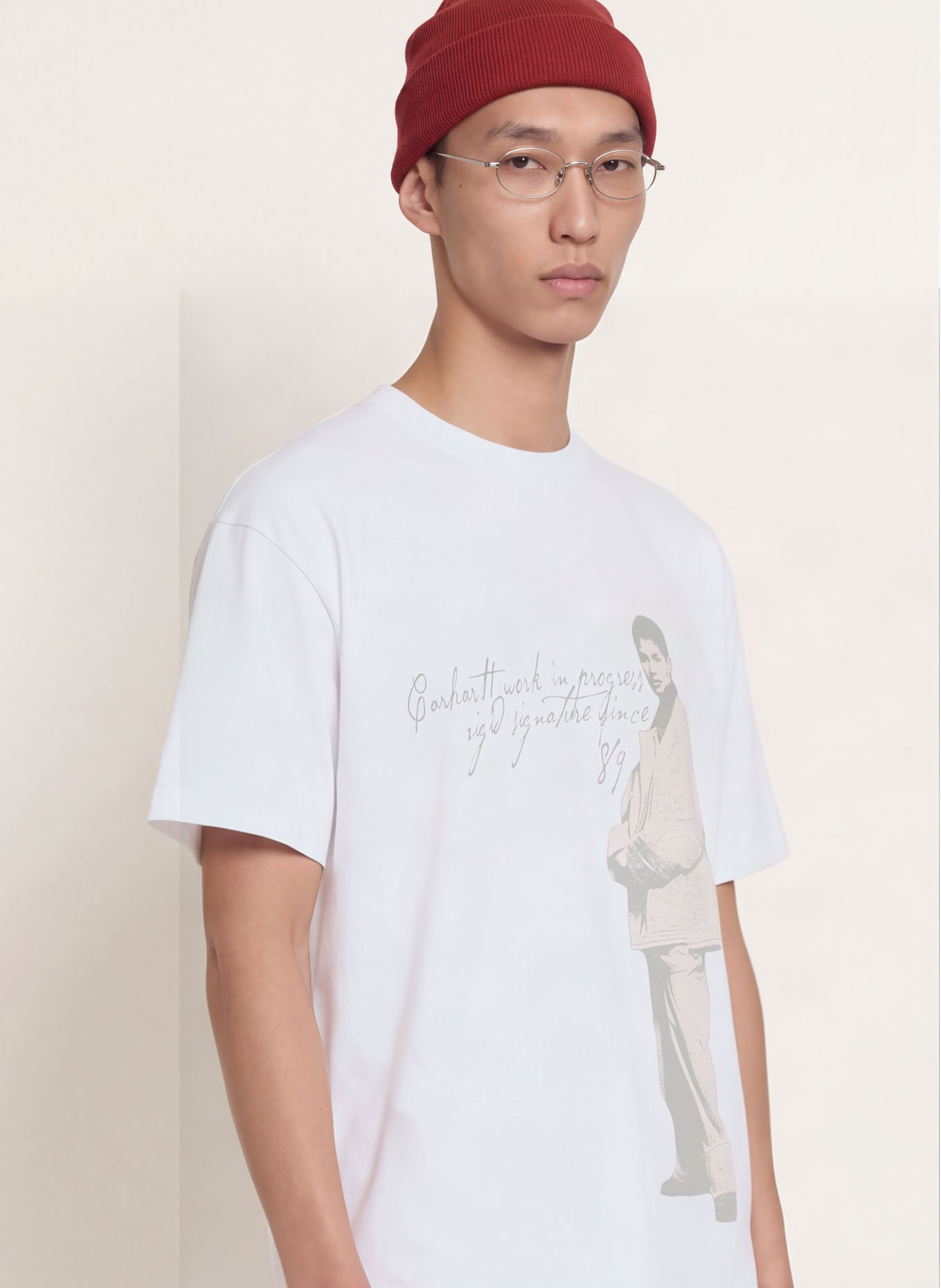 carhartt WIP T-shirt: VIT / LJUSBRUN / BEIGE