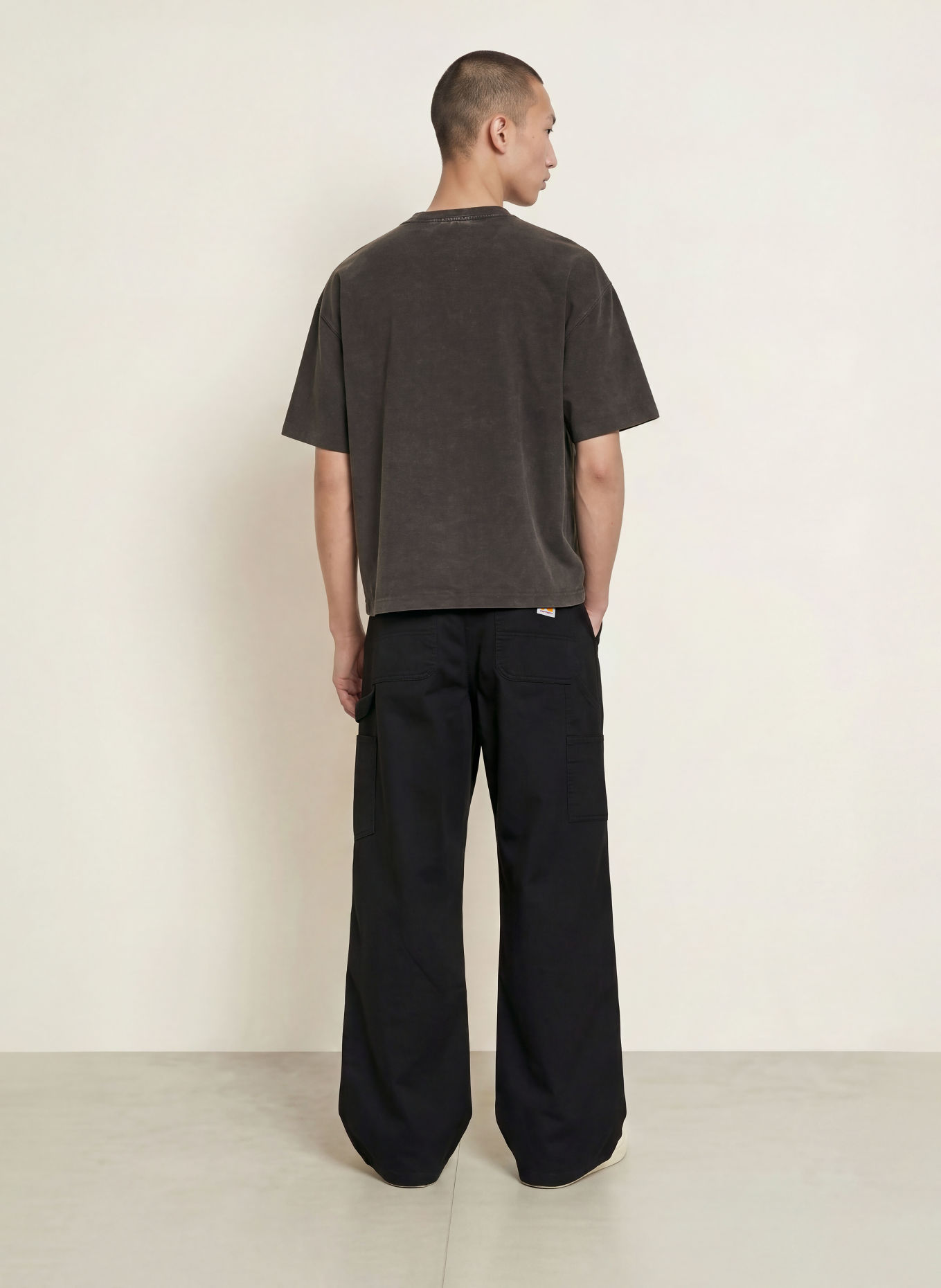 carhartt WIP LAMBERT T-shirt: BLACK