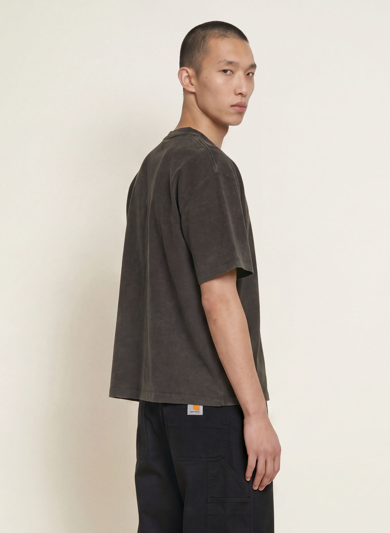 carhartt WIP LAMBERT T-shirt: BLACK