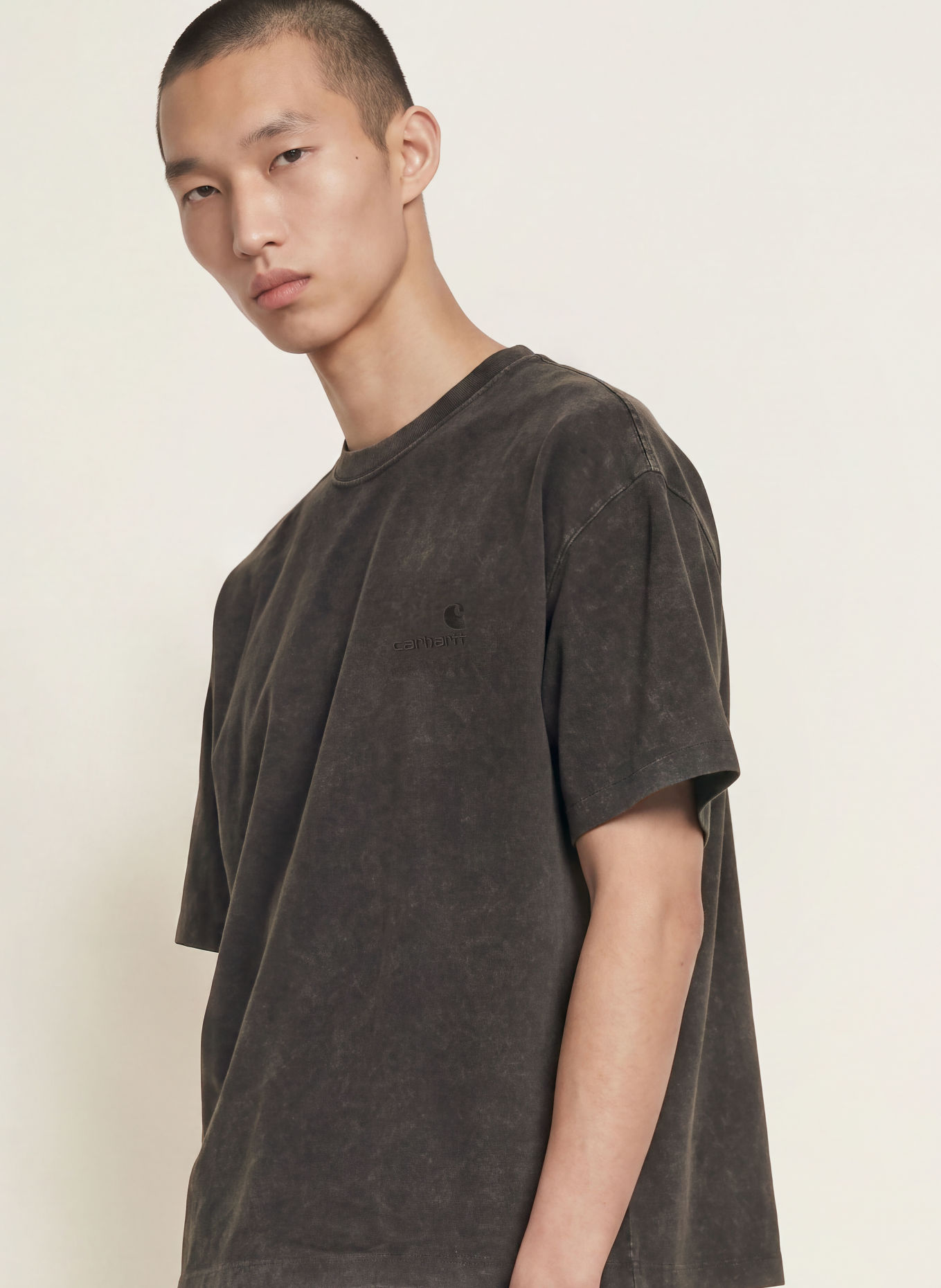 carhartt WIP LAMBERT T-shirt: BLACK