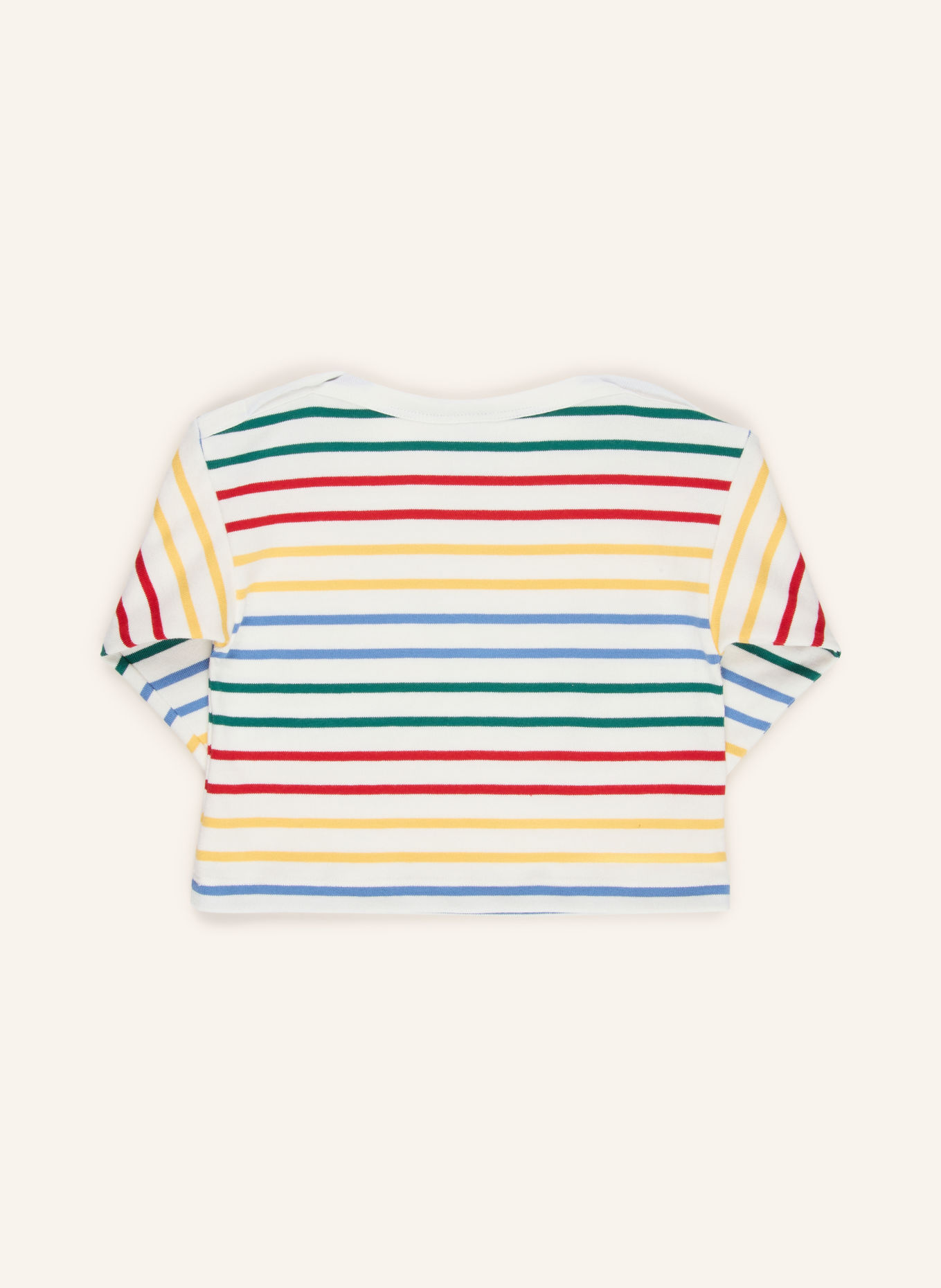 PETIT BATEAU Longsleeve: WIT / ROOD / GROEN