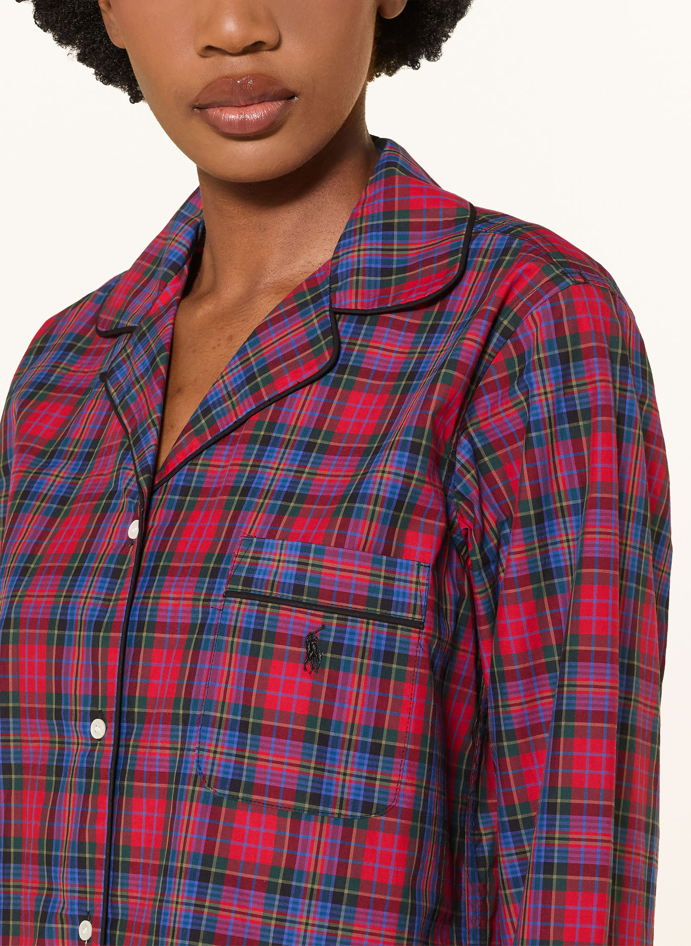 POLO RALPH LAUREN Pyjama MADISON: ROOD / GROEN / BLAUW