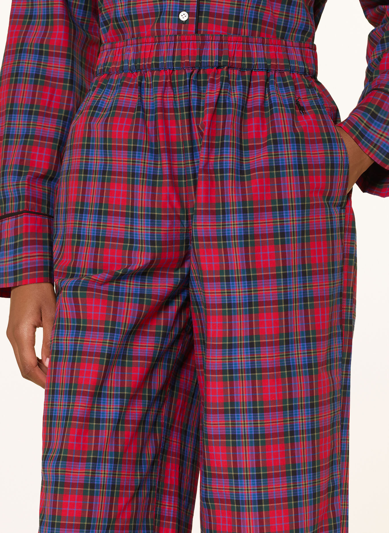 POLO RALPH LAUREN Pyjama MADISON: ROOD / GROEN / BLAUW
