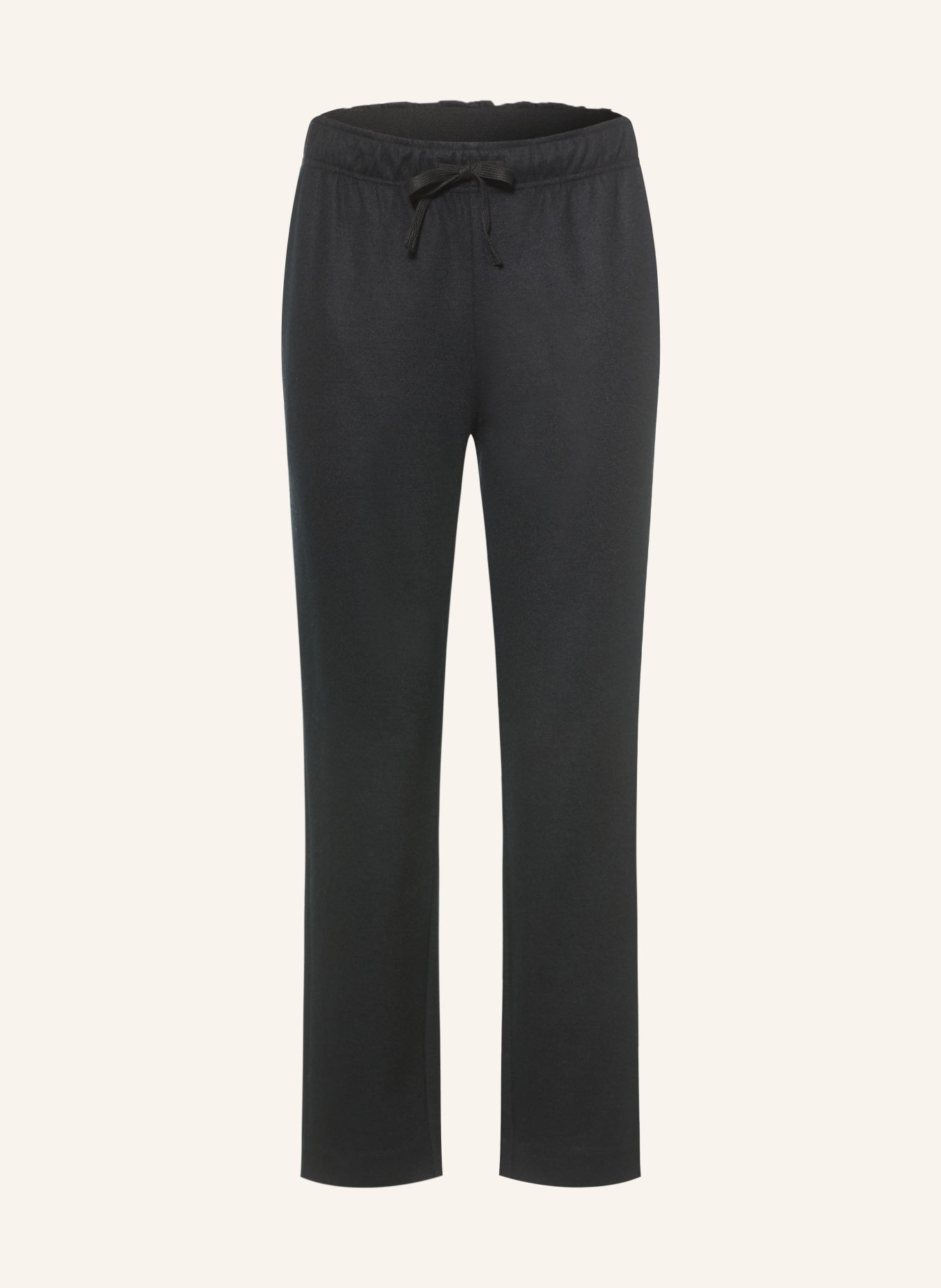 Juvia Flanellhose RITA im Jogging-Stil: SCHWARZ