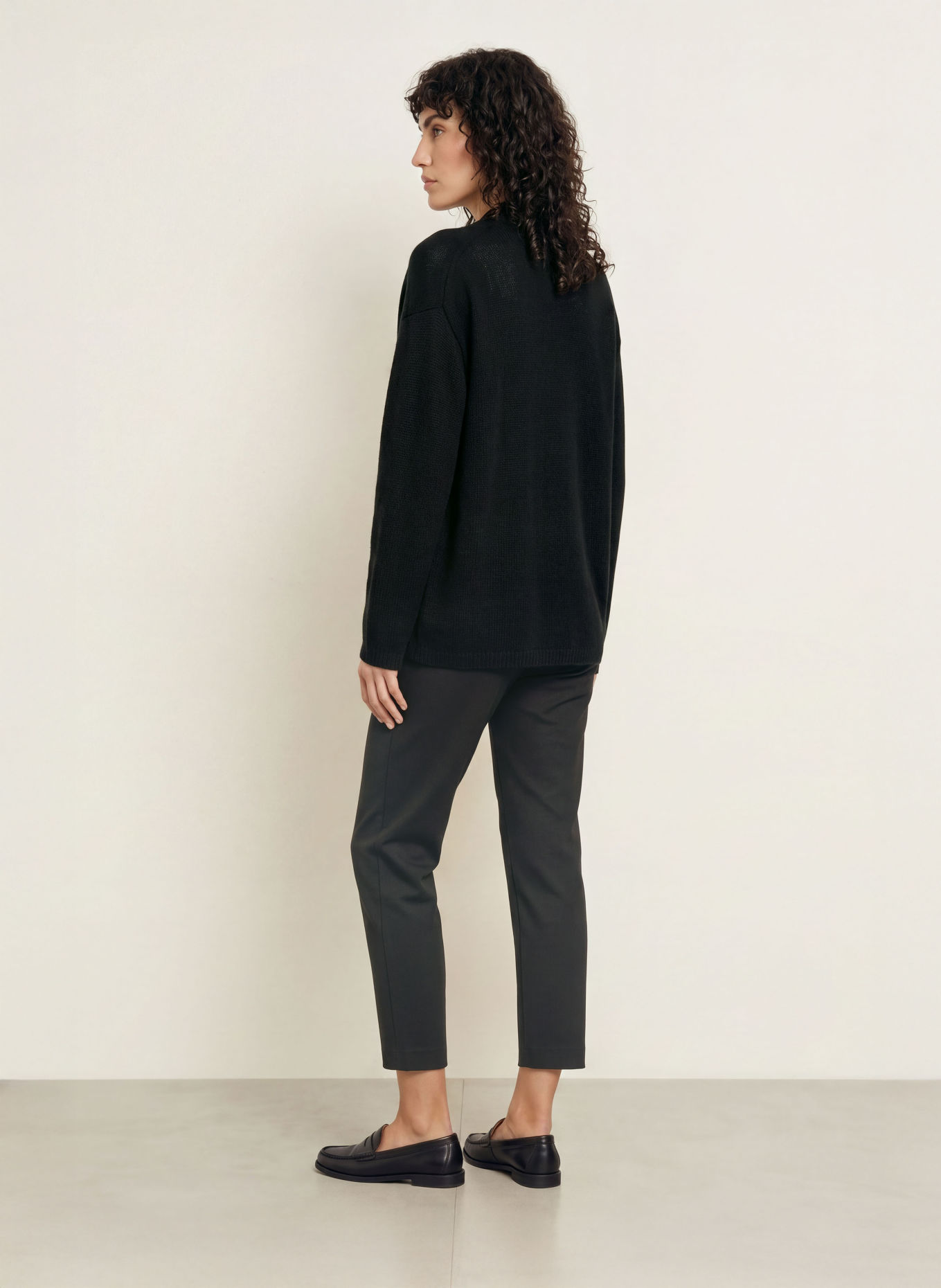 Juvia Flanellhose RITA im Jogging-Stil: SCHWARZ