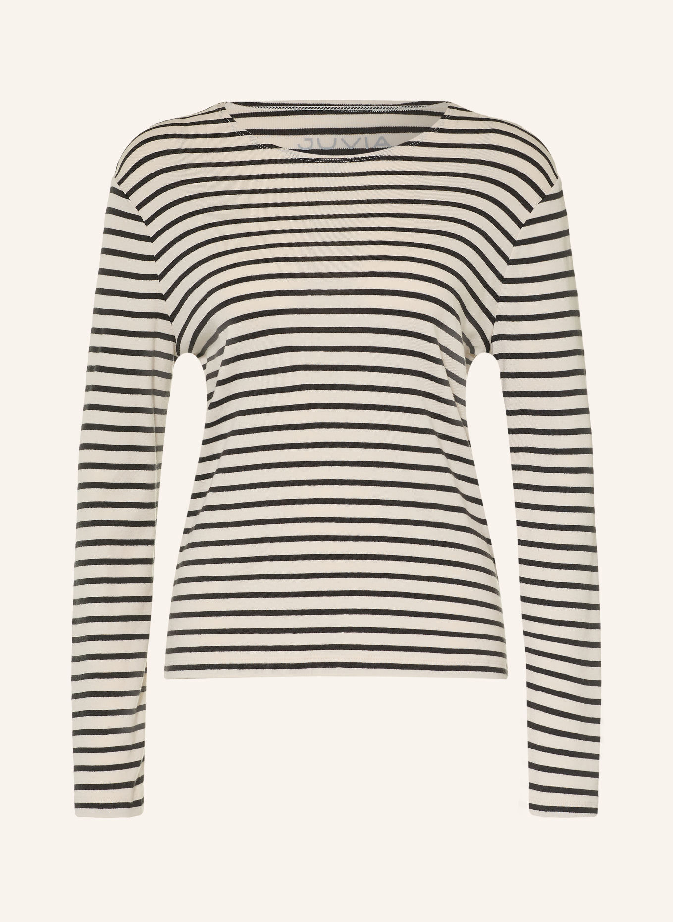 Juvia Longsleeve ADRIANE: CRÈME / ZWART