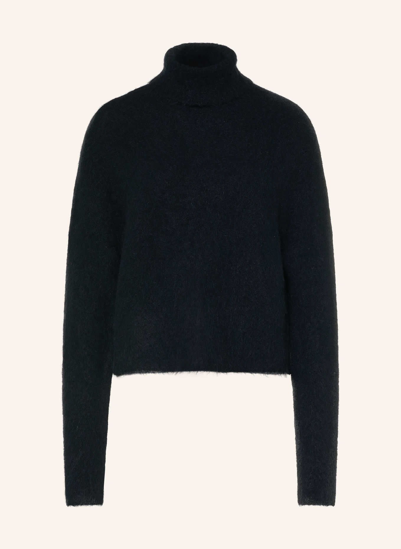 Juvia Rollkragenpullover SUZAN mit Alpaka: SCHWARZ