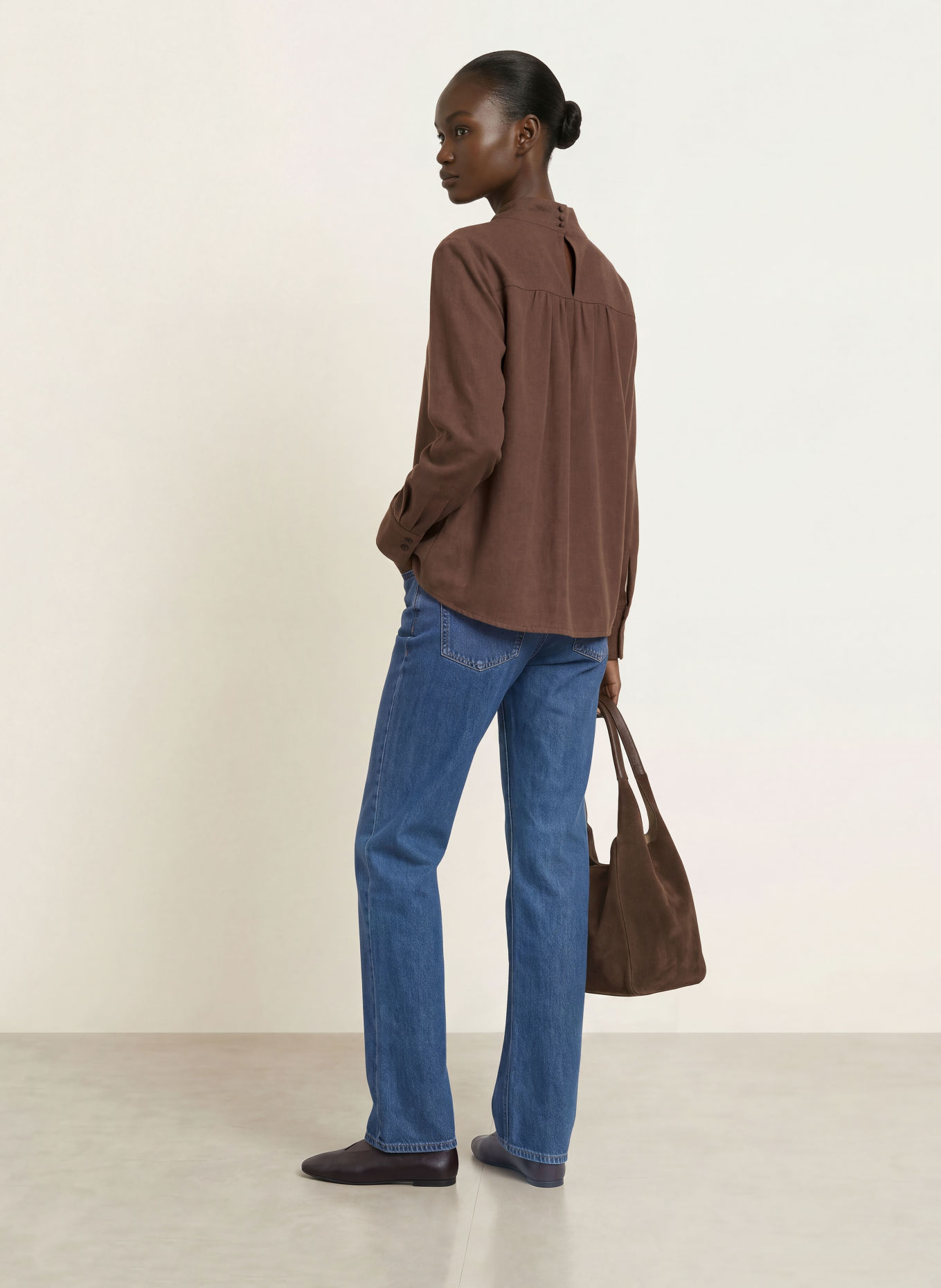 lilienfels Shirt blouse: BROWN