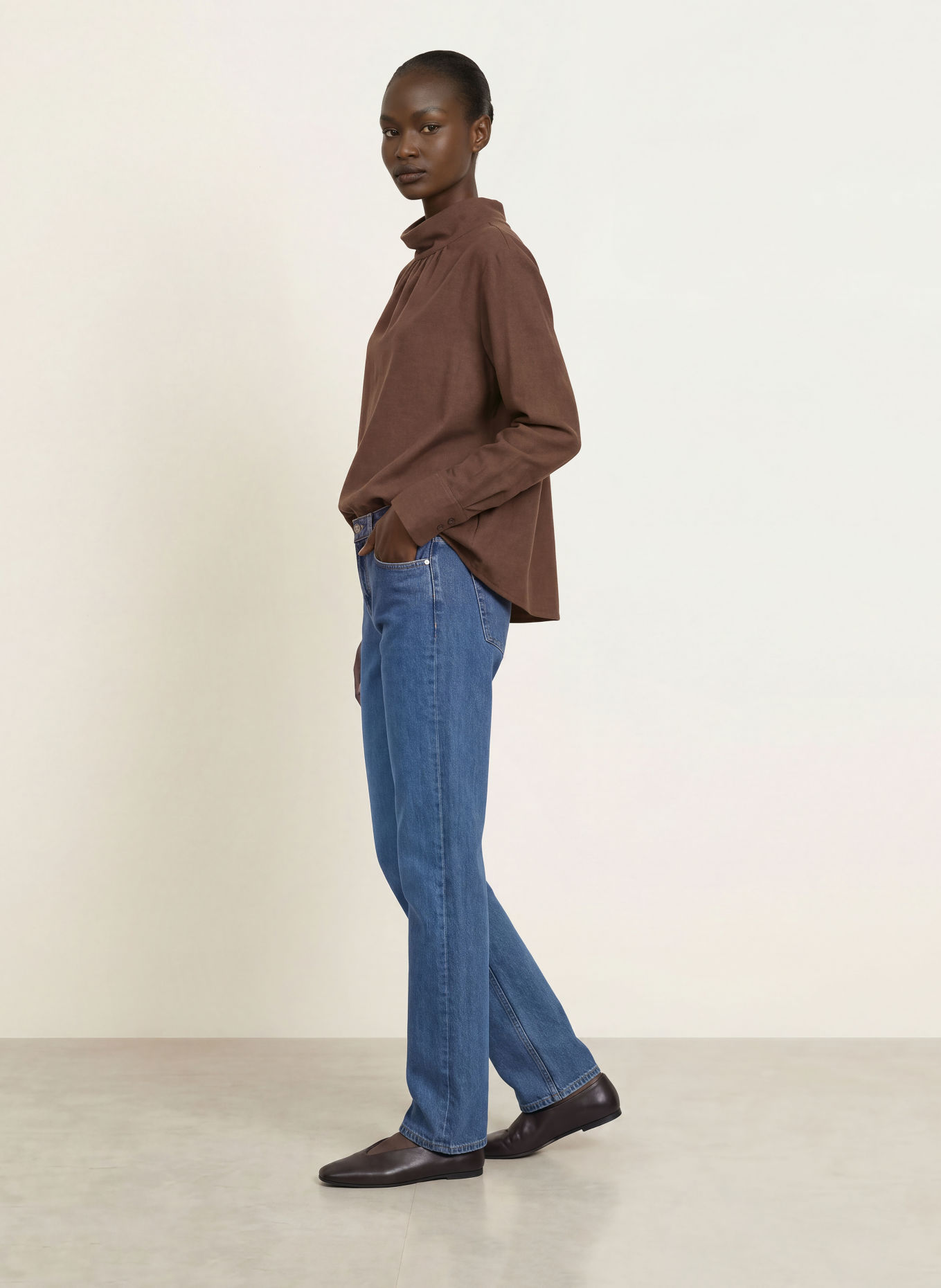 lilienfels Shirt blouse: BROWN