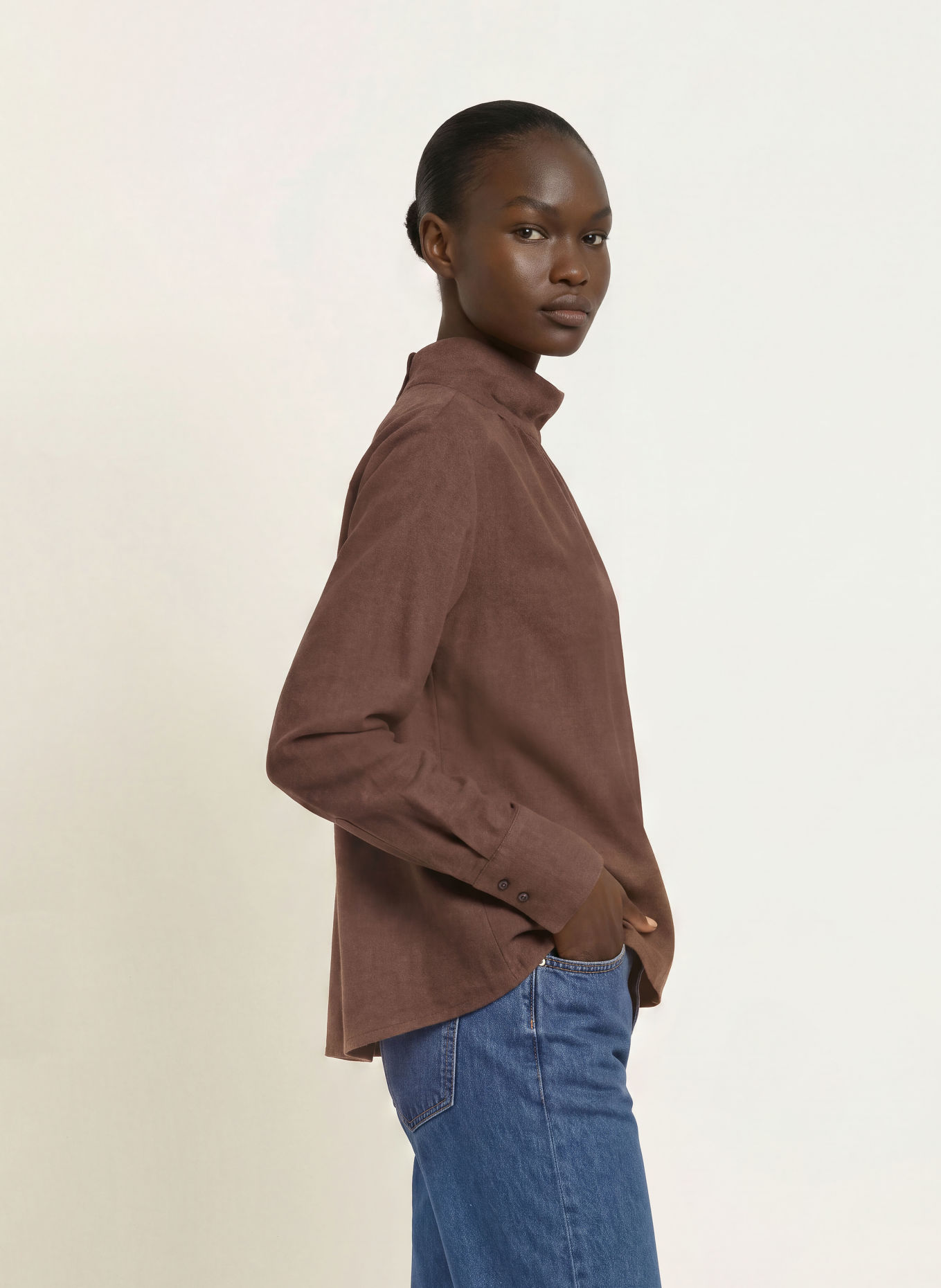 lilienfels Shirt blouse: BROWN