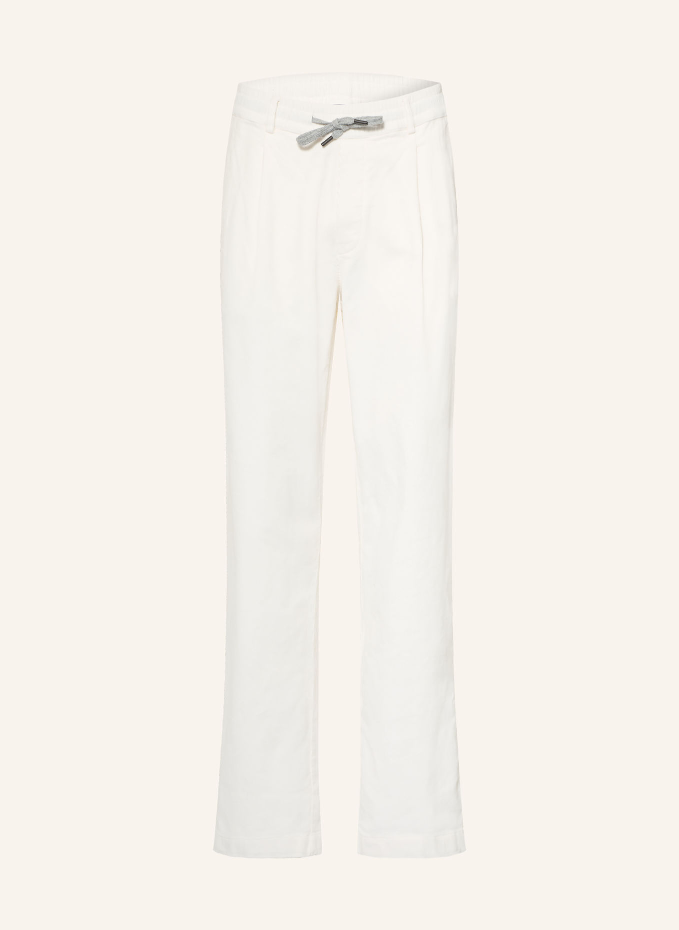 MAERZ MUENCHEN Pantaloni din velur de cordon, croială regular: CREM