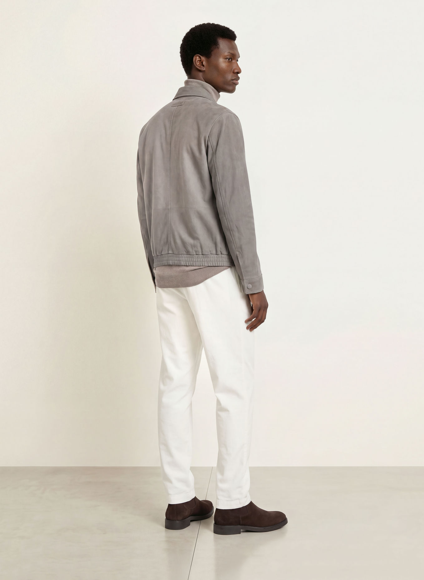 MAERZ MUENCHEN Pantaloni din velur de cordon, croială regular: CREM