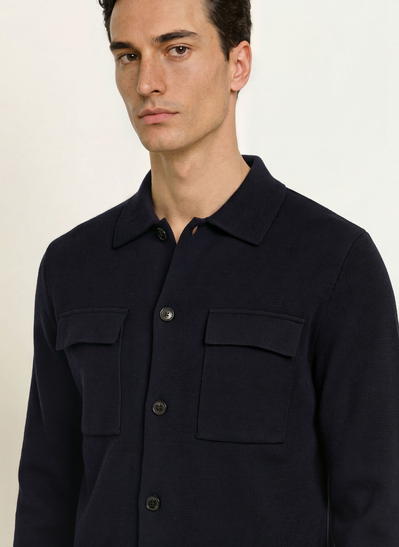 MAERZ MUENCHEN Gilet: BLEU FONCÉ