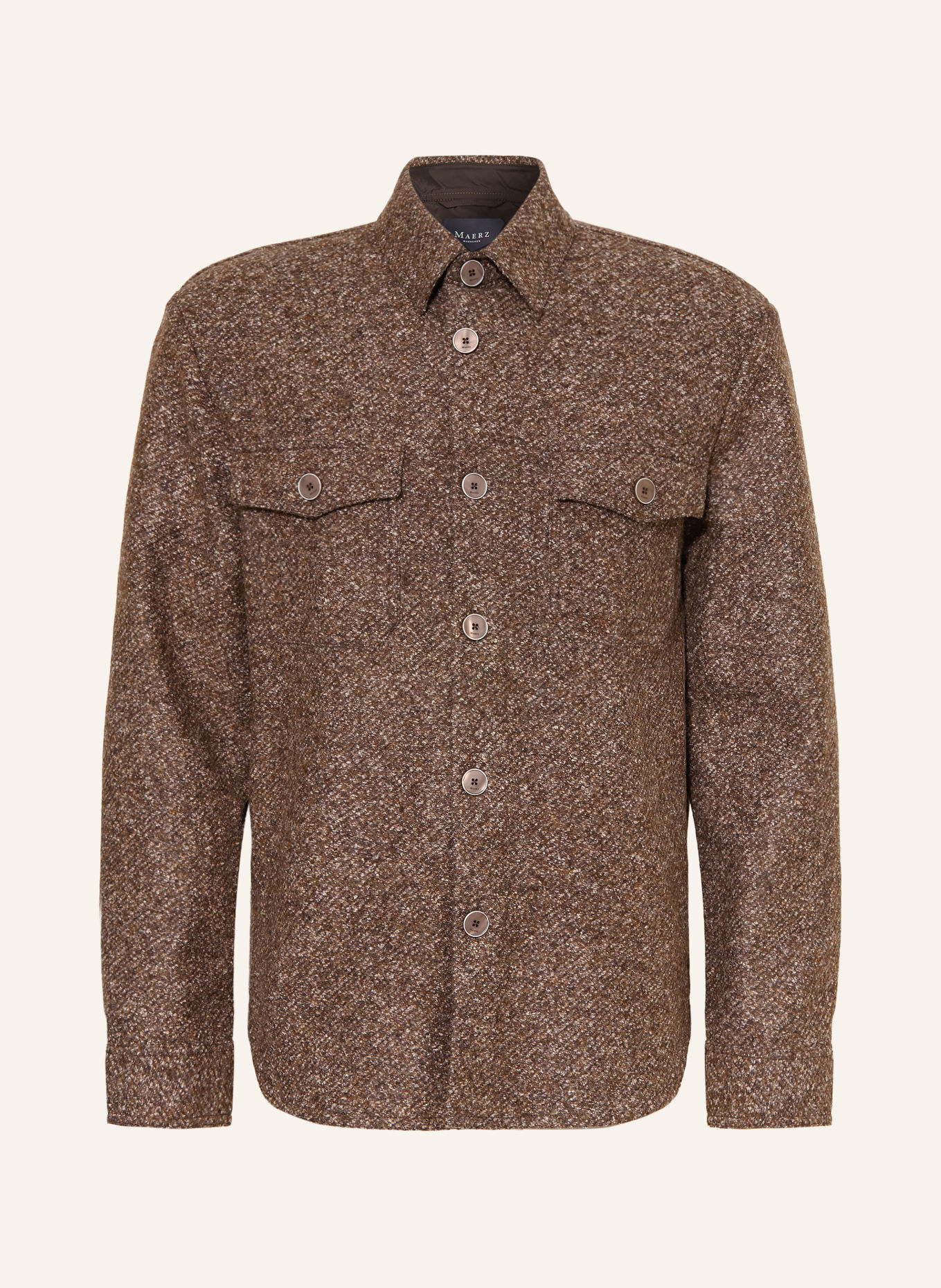 MAERZ MUENCHEN Cămașă Slim Fit: MARO ÎNCHIS / MARO DESCHIS