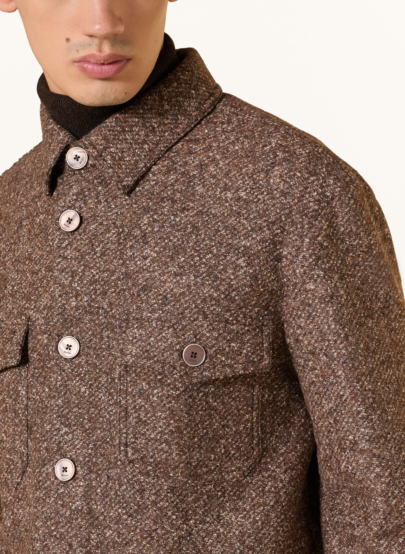 MAERZ MUENCHEN Cămașă Slim Fit: MARO ÎNCHIS / MARO DESCHIS