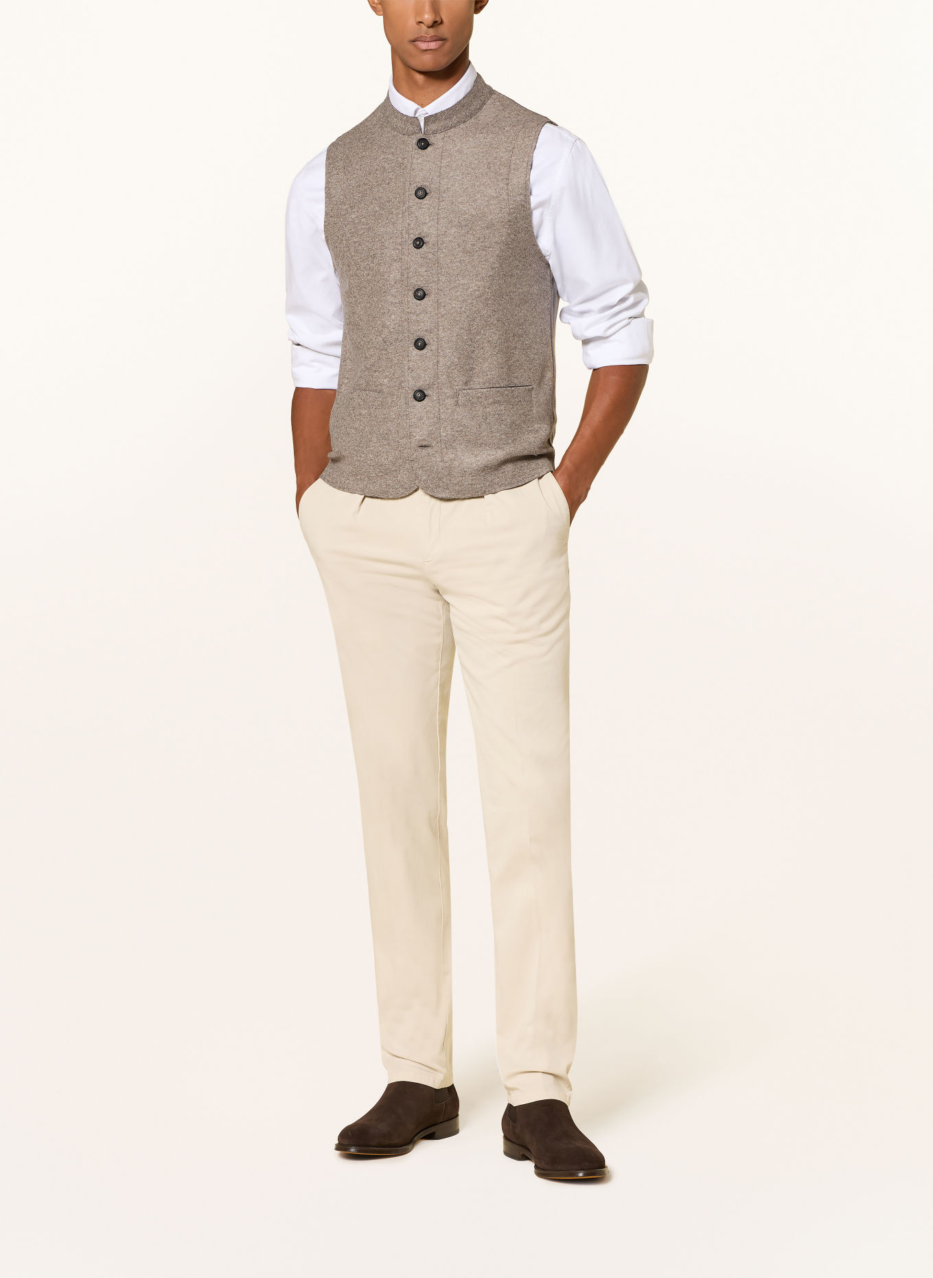 MAERZ MUENCHEN Gebreid vest: BRUIN