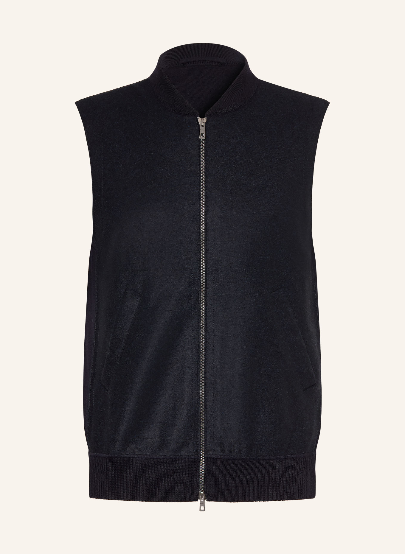 MAERZ MUENCHEN Bodywarmer van gemengde stoffen: DONKERBLAUW