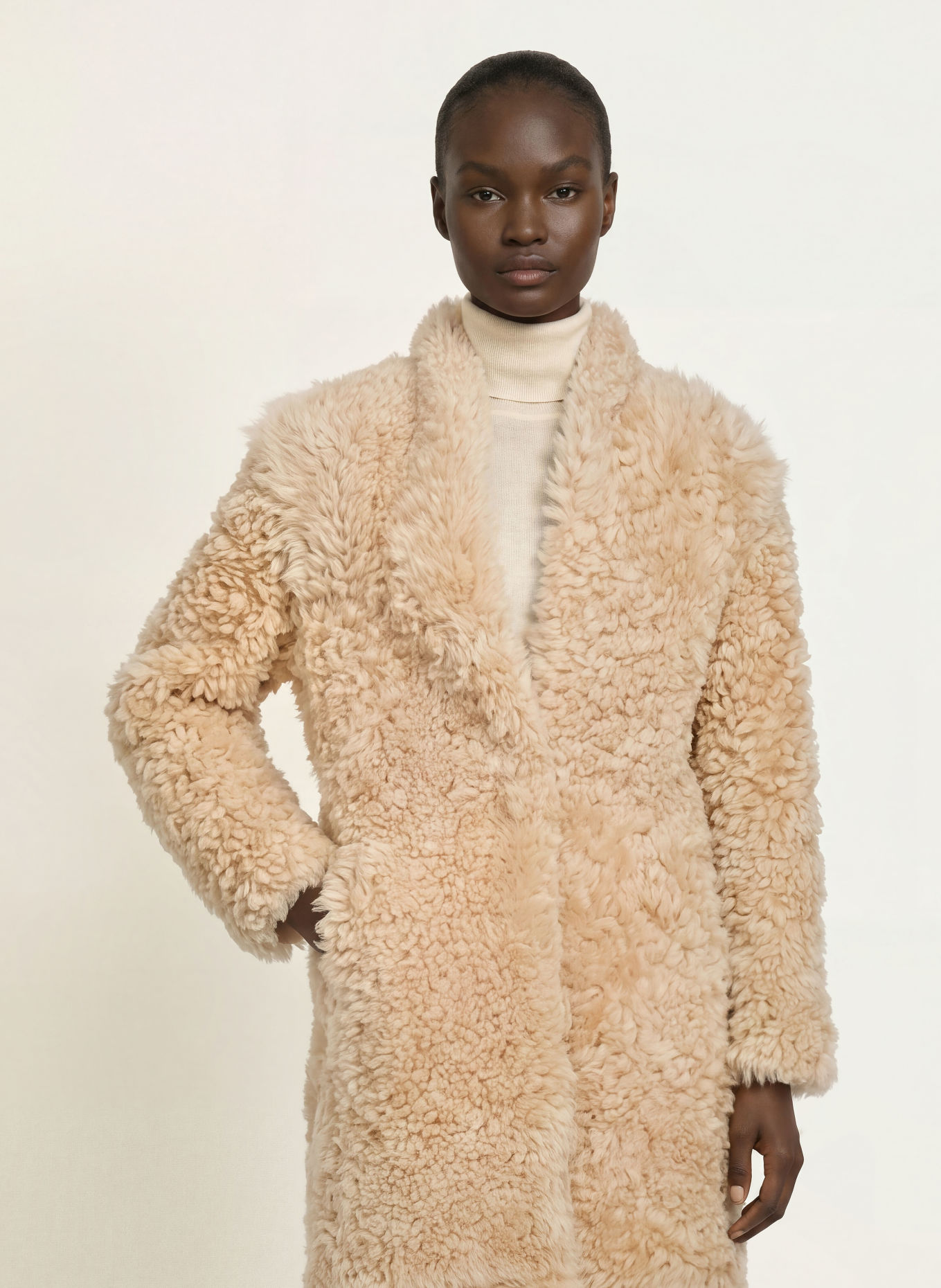 ALMADA LABEL CLAUDIE Coat: CREAM
