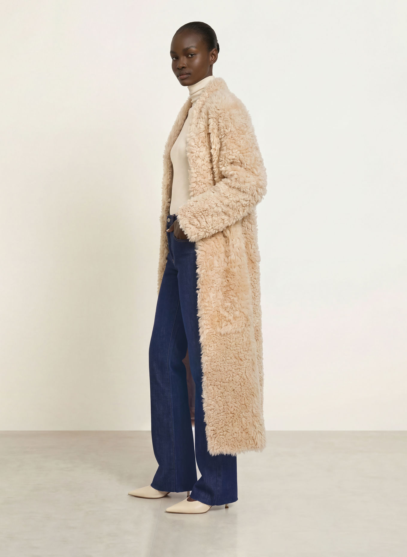ALMADA LABEL CLAUDIE Coat: CREAM