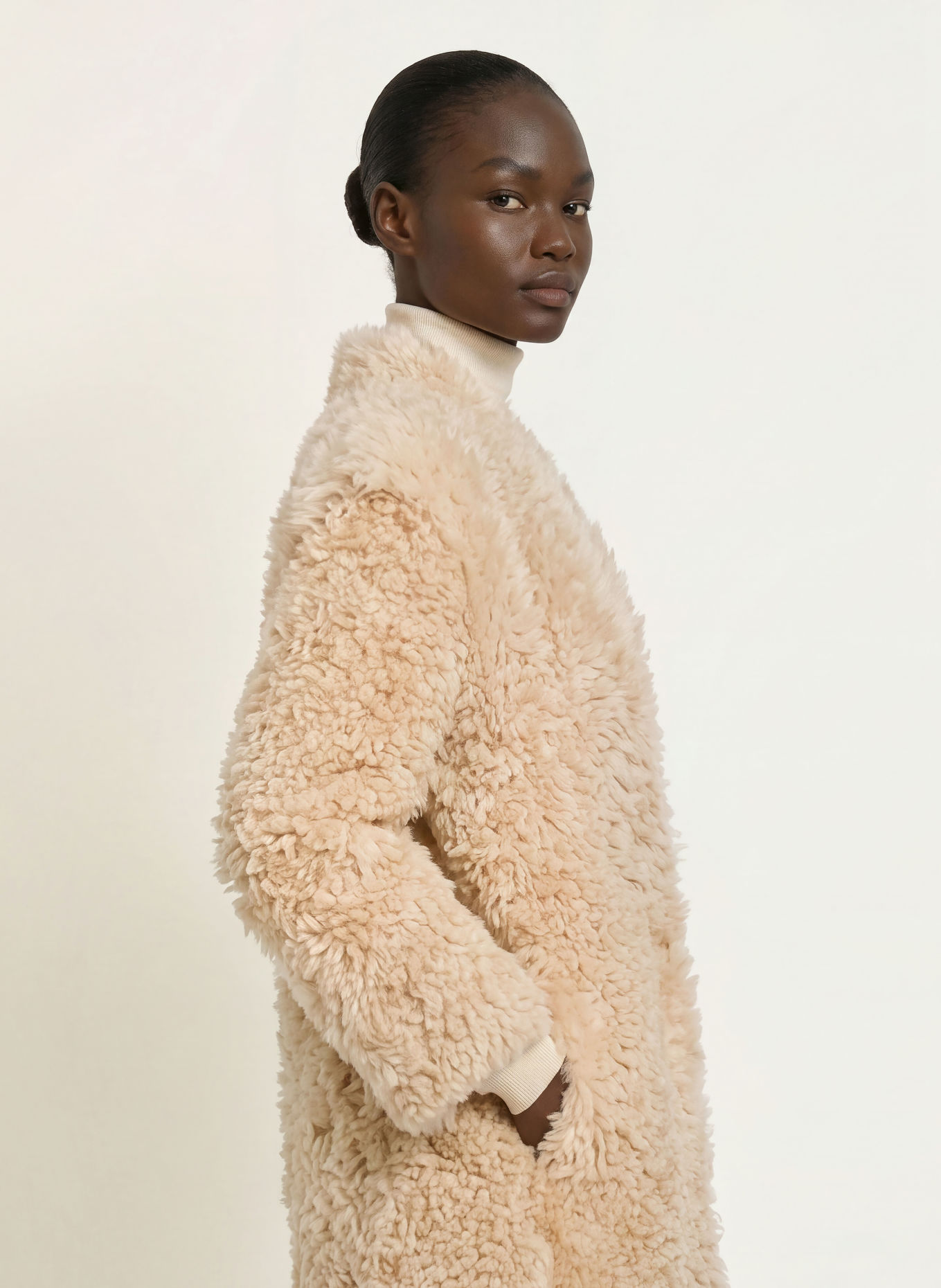ALMADA LABEL CLAUDIE Coat: CREAM