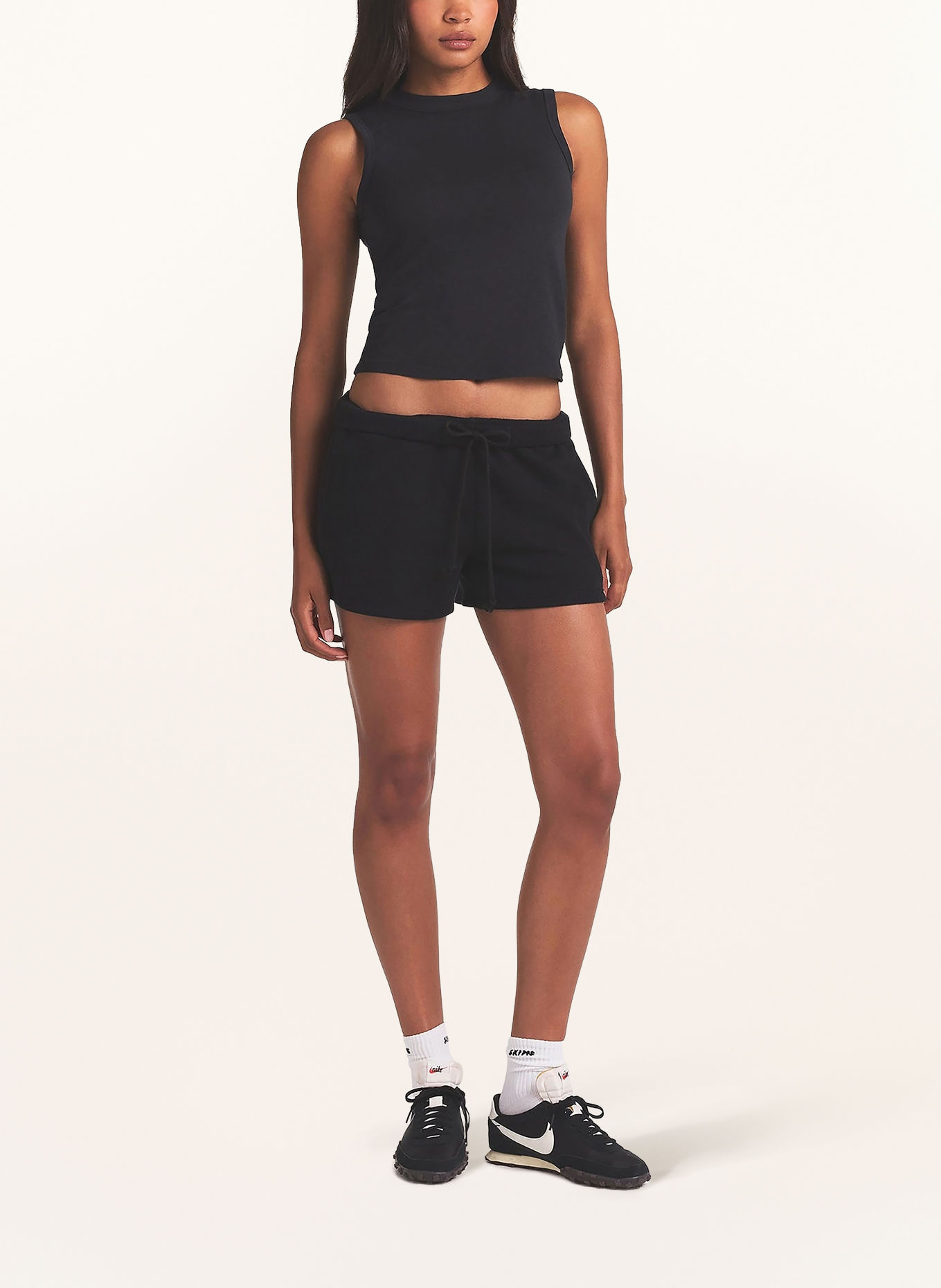 SKIMS Cotton Fleece Lounge Sweat Shorts: ONYX