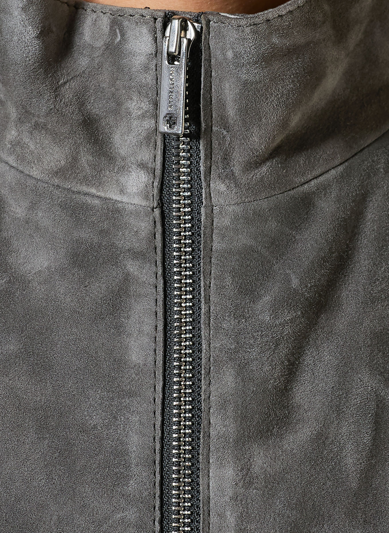 STRELLSON AUSTIN Leather jacket: GRAY