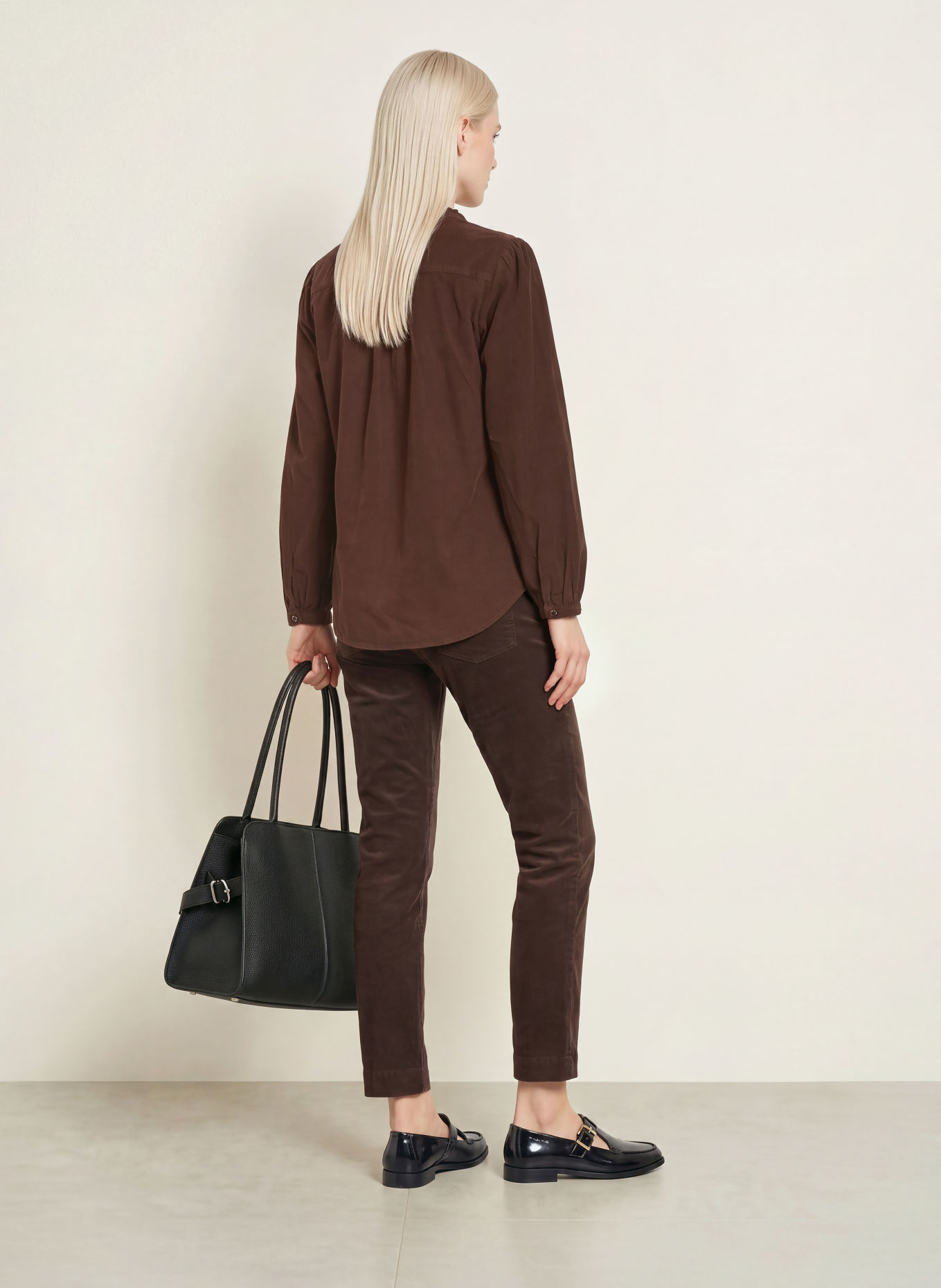 BRAX Corduroy Blouse VIOLET: BROWN