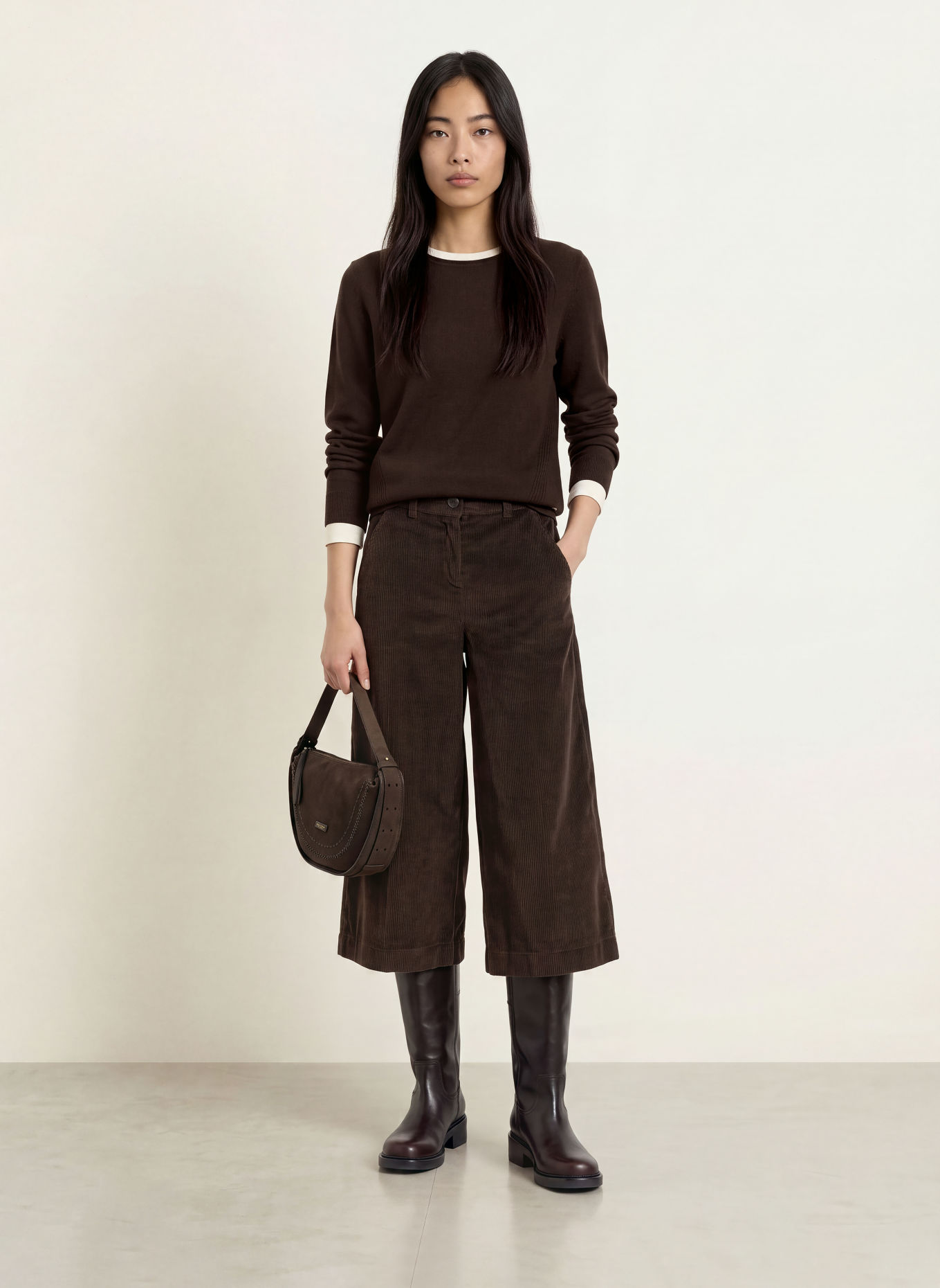 BRAX LISA Sweater: DARK BROWN