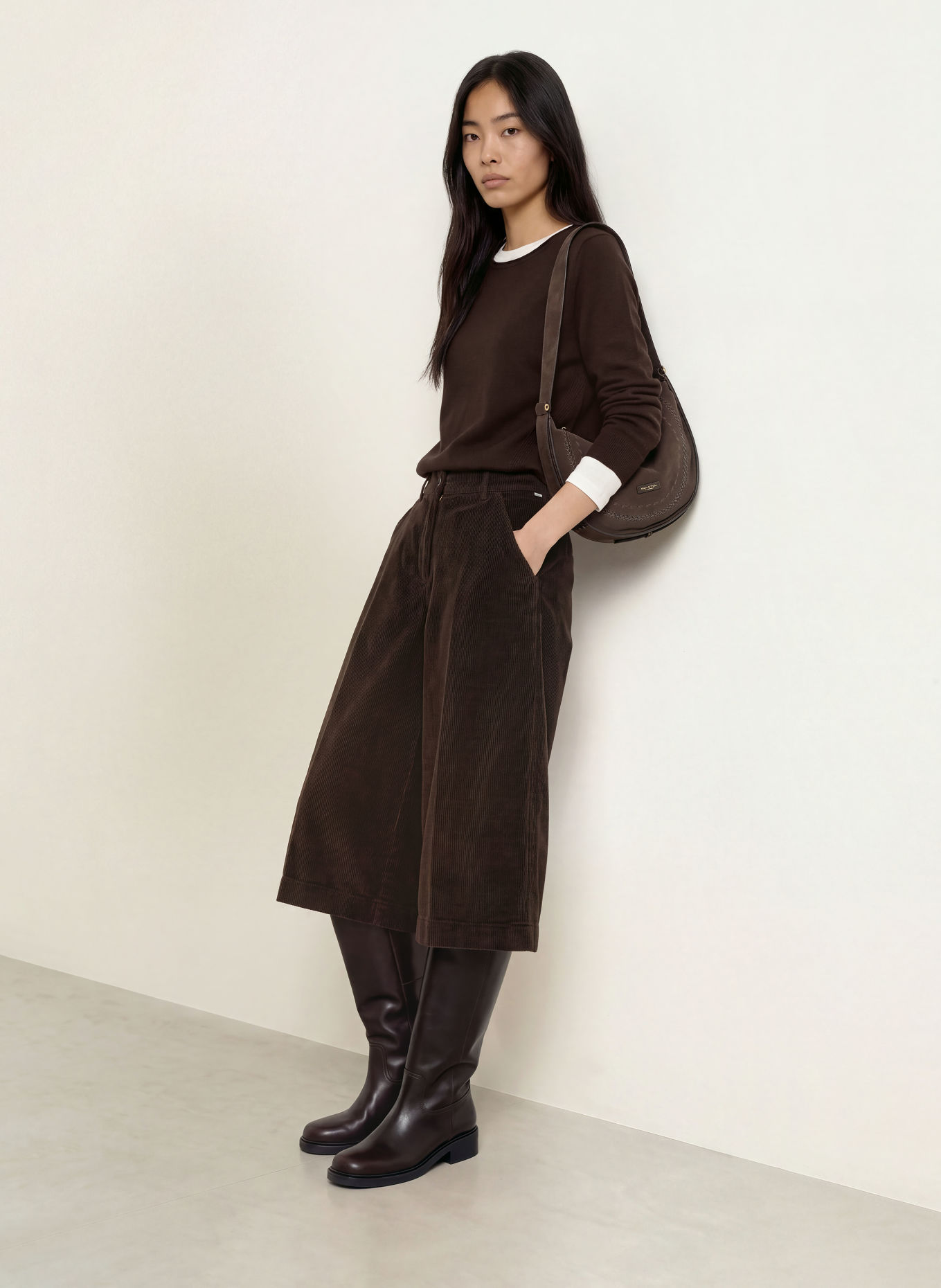 BRAX LISA Sweater: DARK BROWN