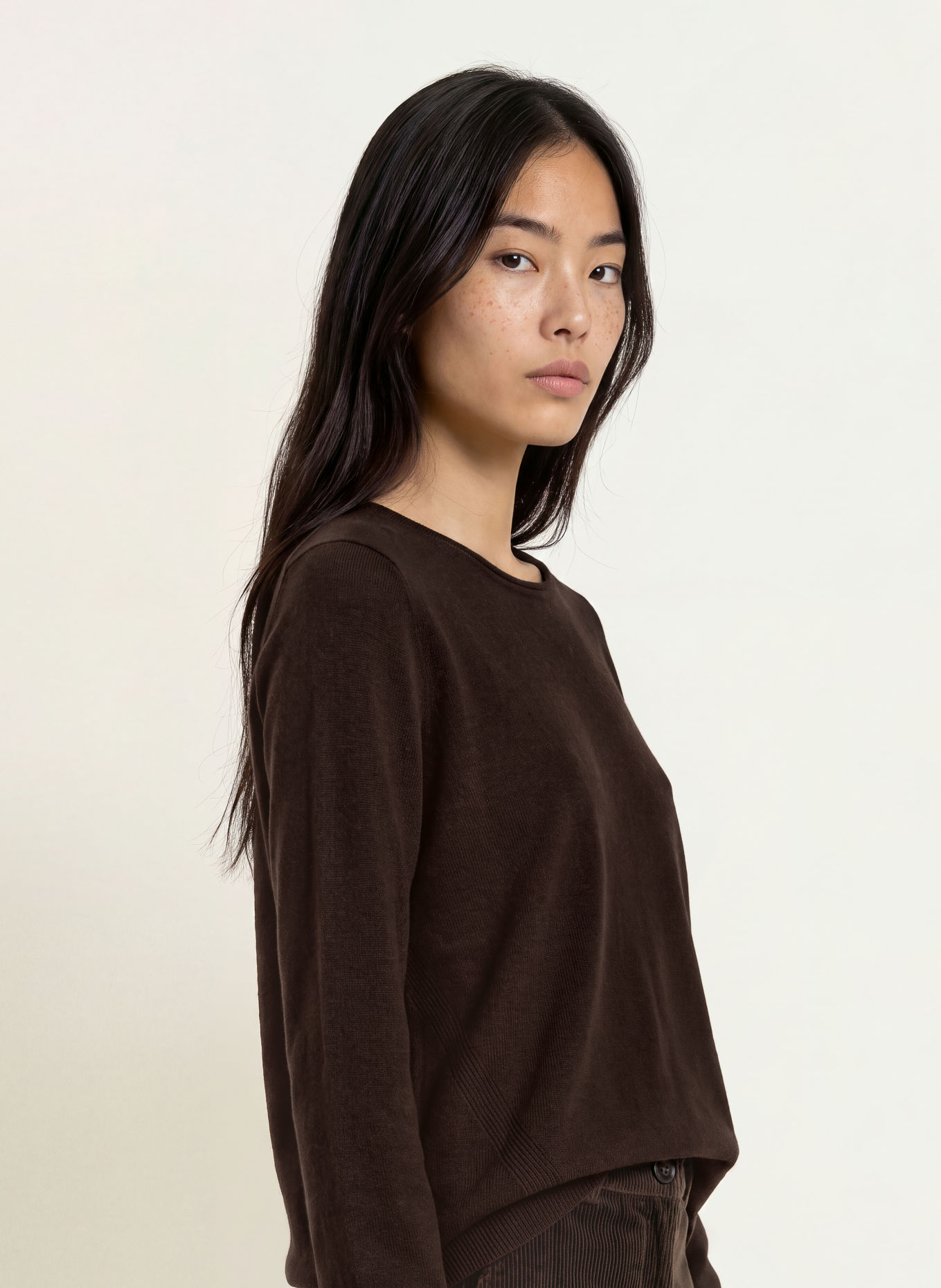 BRAX LISA Sweater: DARK BROWN