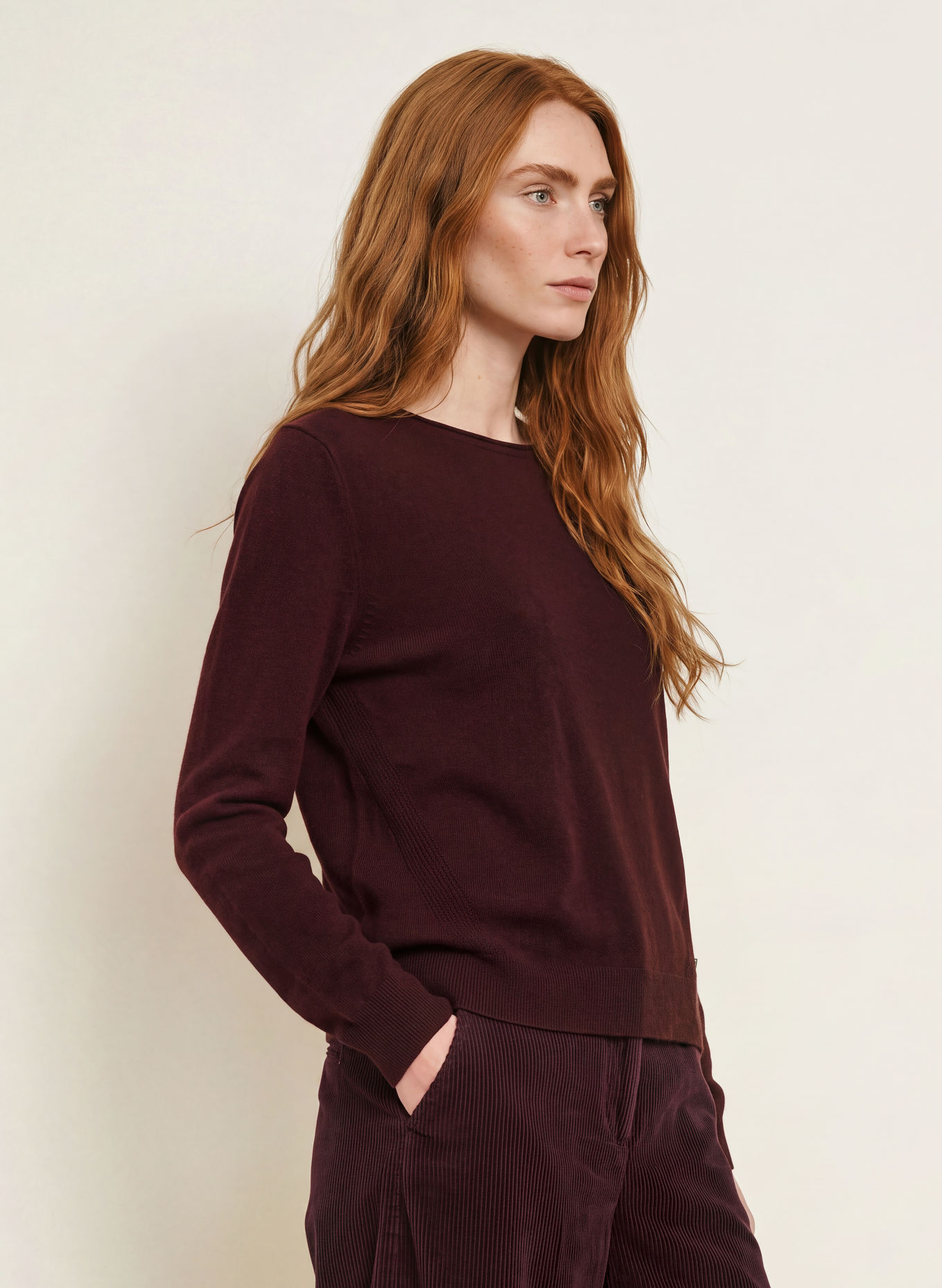 BRAX Sweter LISA: FIOLETOWY