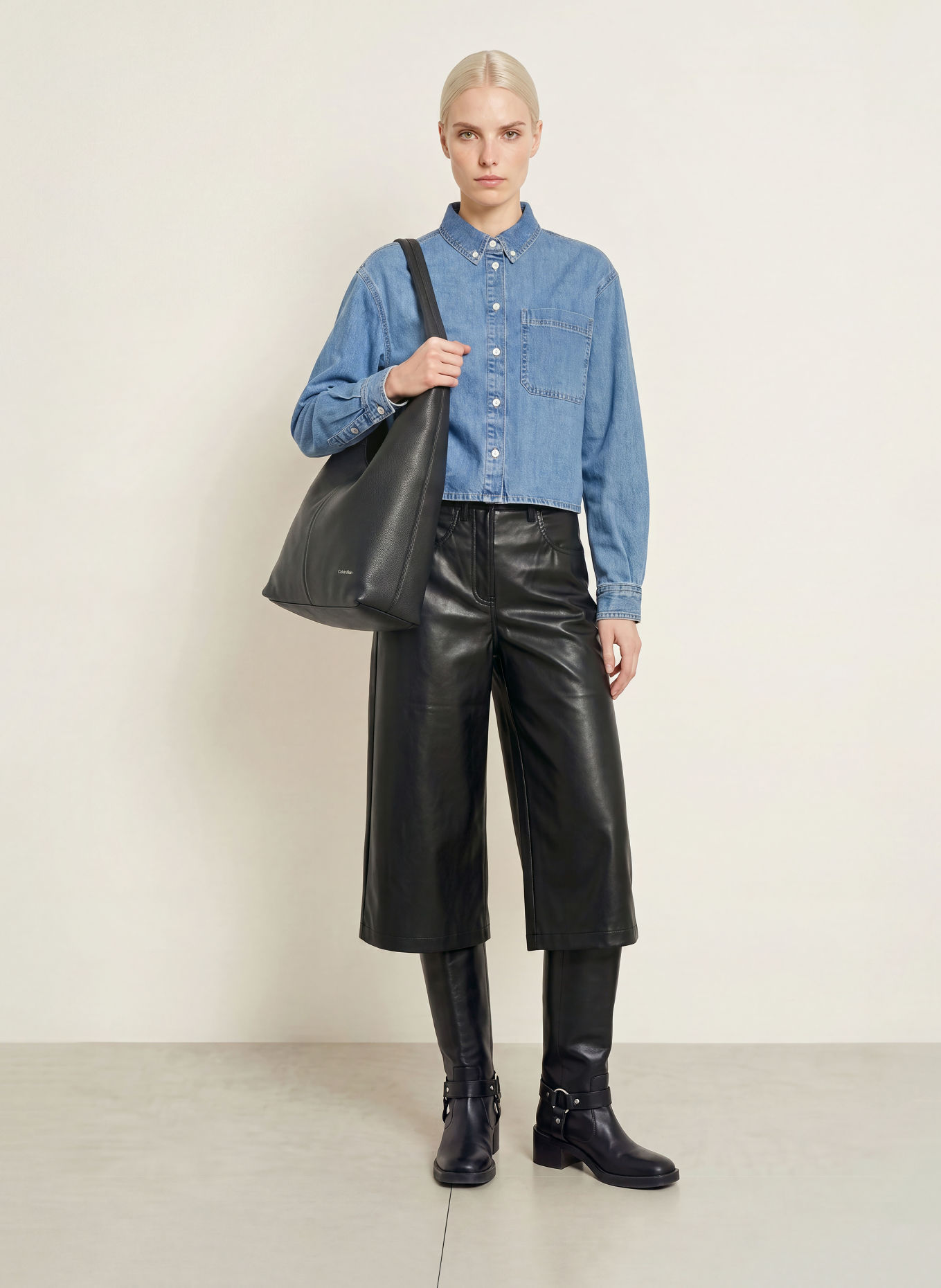 darling harbour Chemise en jean: MID BLUE
