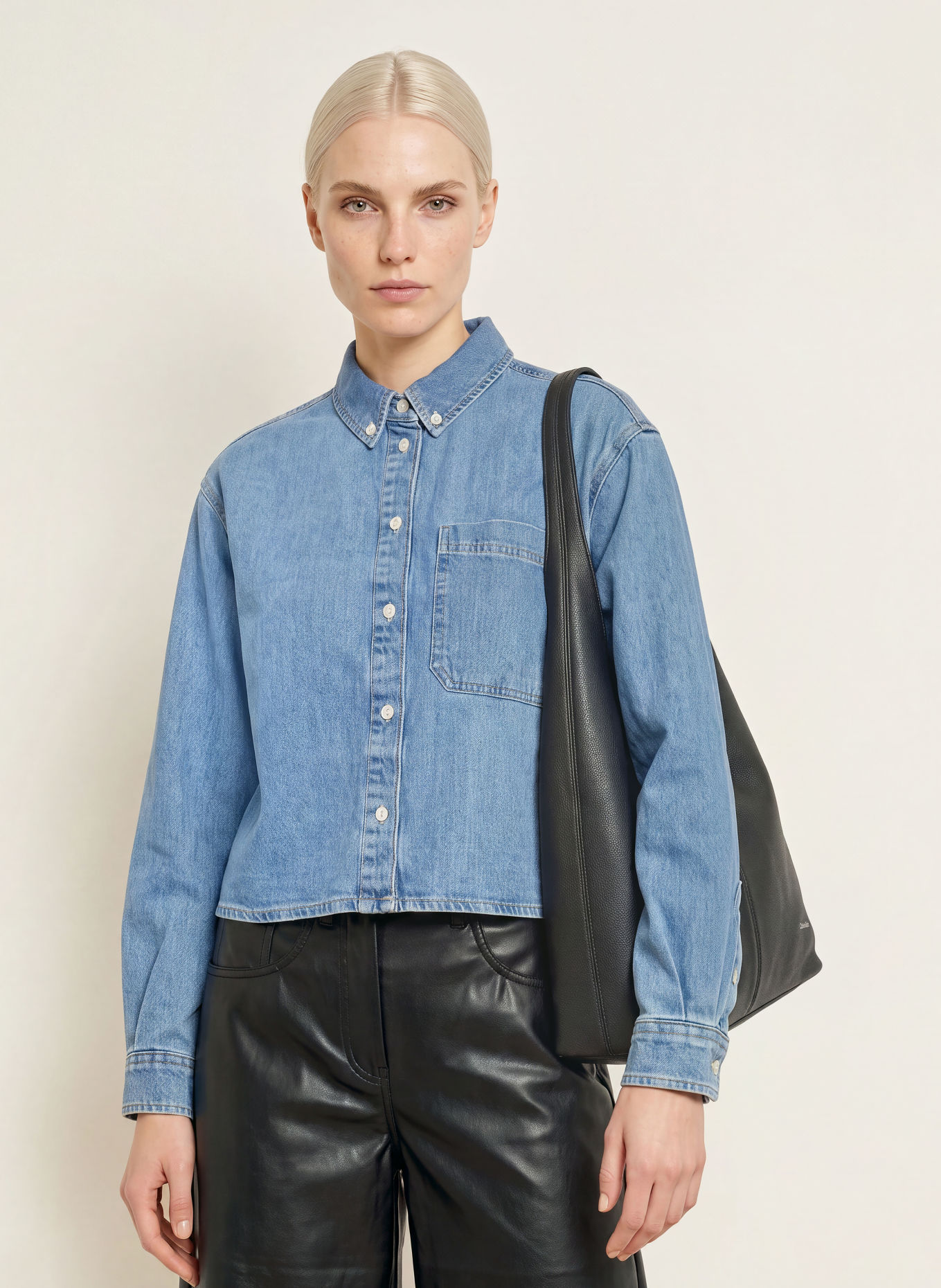 darling harbour Chemise en jean: MID BLUE
