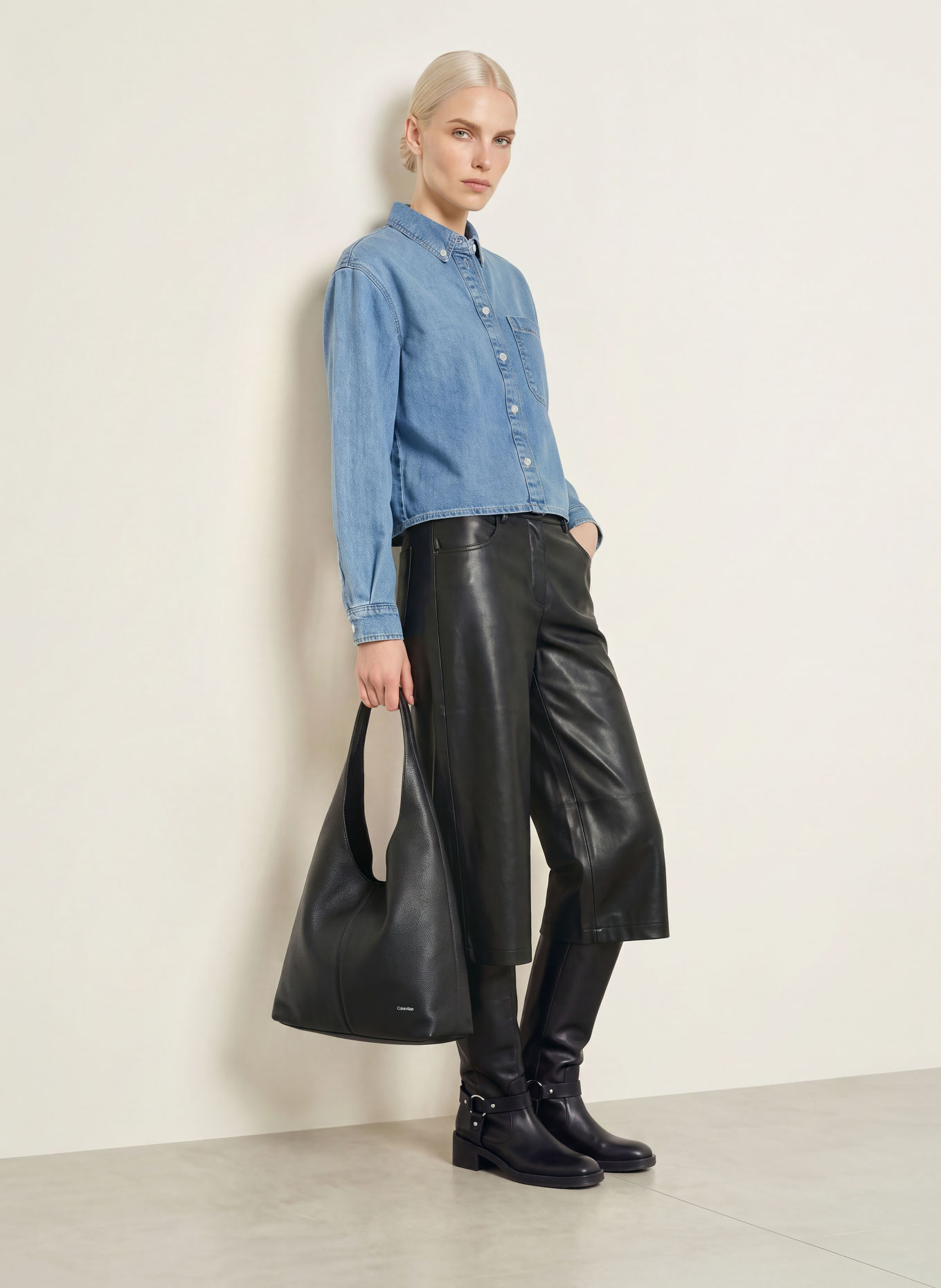 darling harbour Chemise en jean: MID BLUE