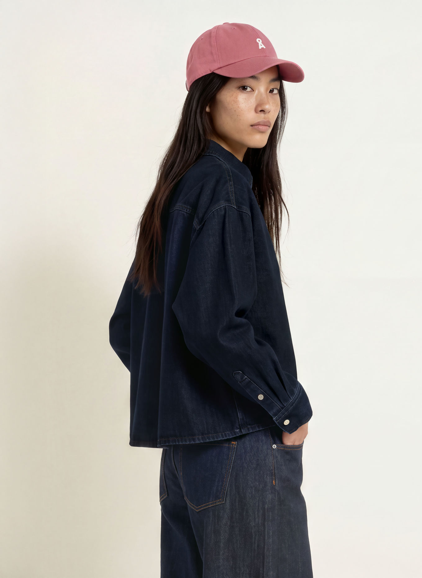 ARMEDANGELS NALAANI Denim blouse: DARK BLUE