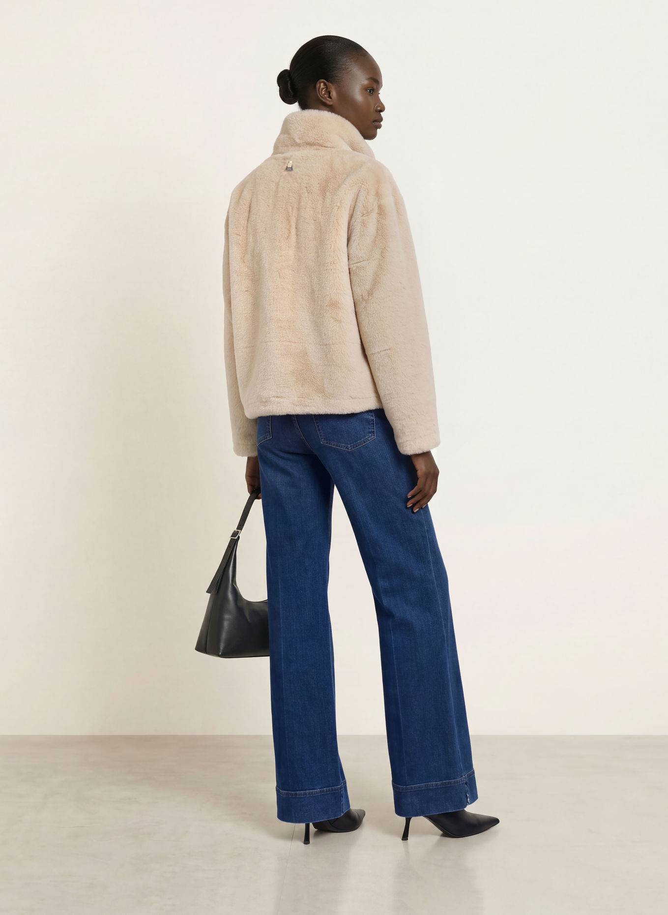 APPARIS Veste en fausse fourrure BROOKS: ÉCRU