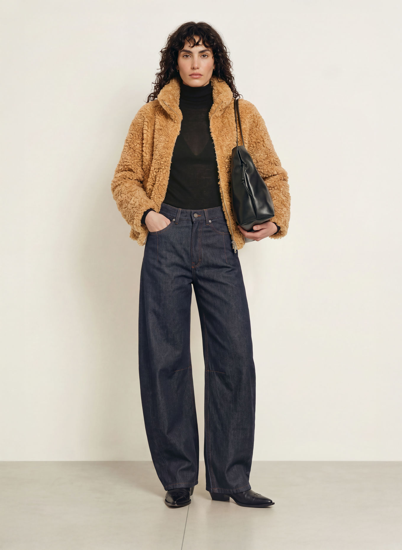 APPARIS Teddyfell-Jacke BROOKS: CAMEL