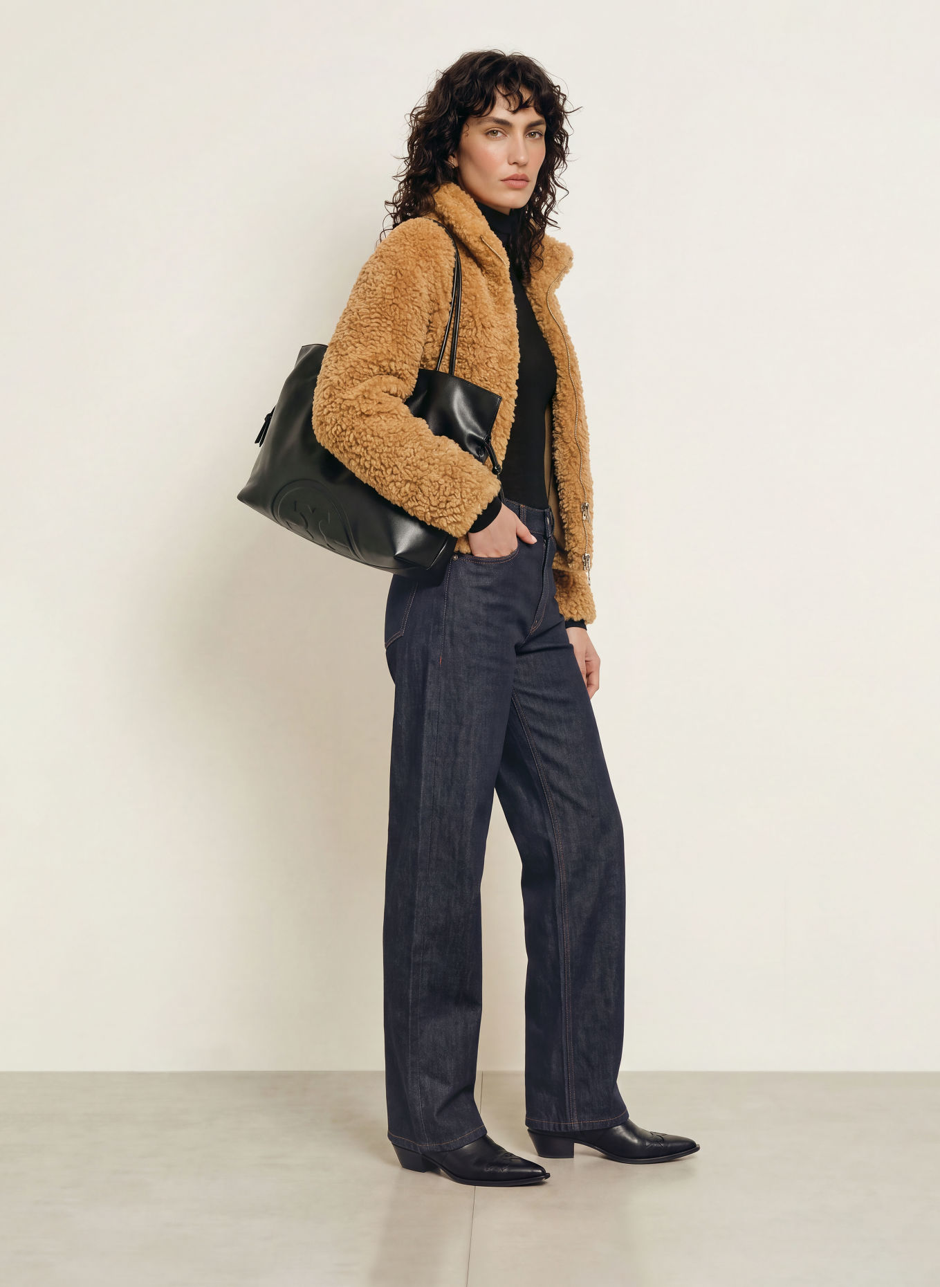 APPARIS Teddyfell-Jacke BROOKS: CAMEL