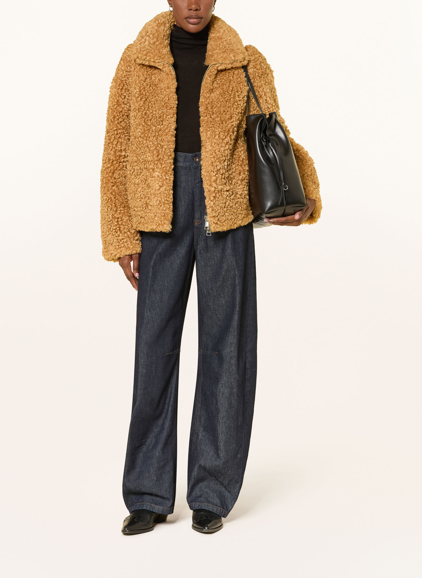 APPARIS Teddyfell-Jacke BROOKS: CAMEL