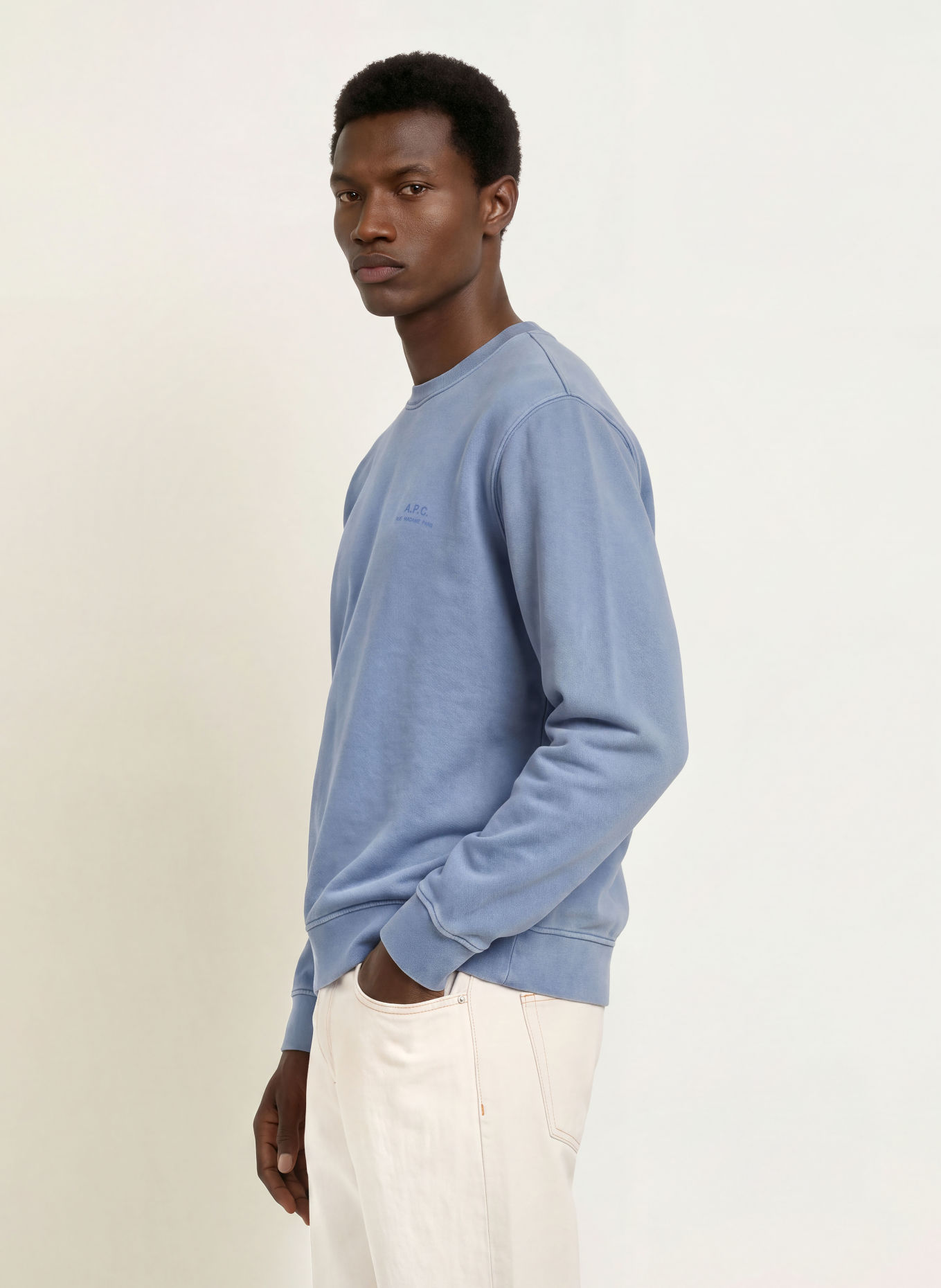A.P.C. Sweatshirt FERNANDO: BLAUWGRIJS
