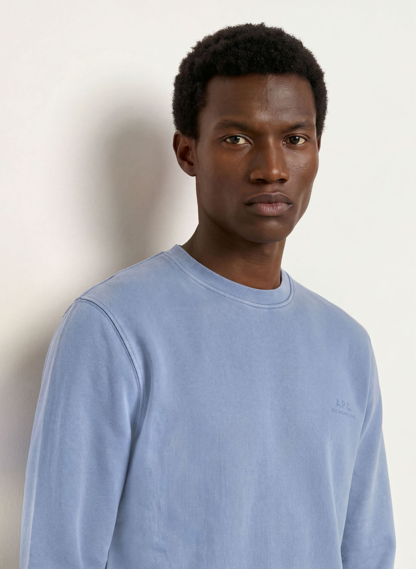 A.P.C. Sweatshirt FERNANDO: BLAUWGRIJS