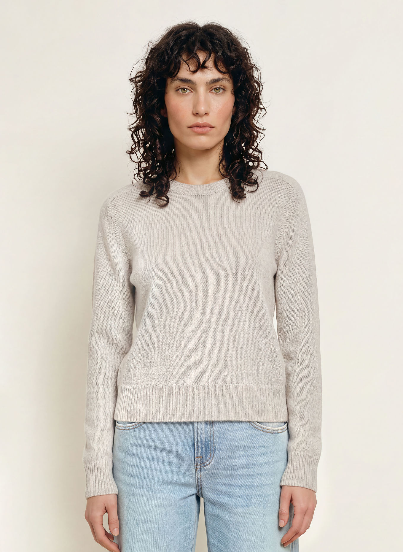 KUJTEN Cashmere-Pullover CAROLINE: GRAU