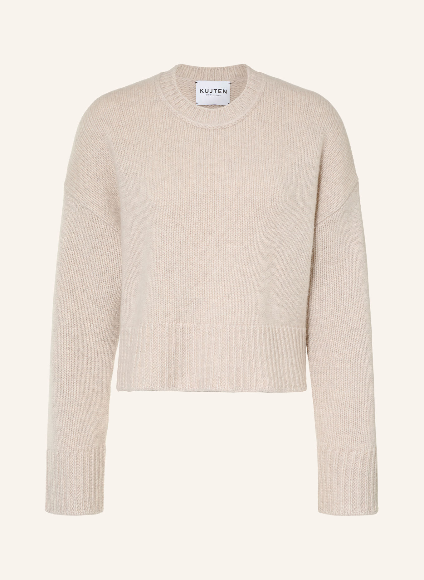 KUJTEN Kasjmiertrui PAULY: BEIGE