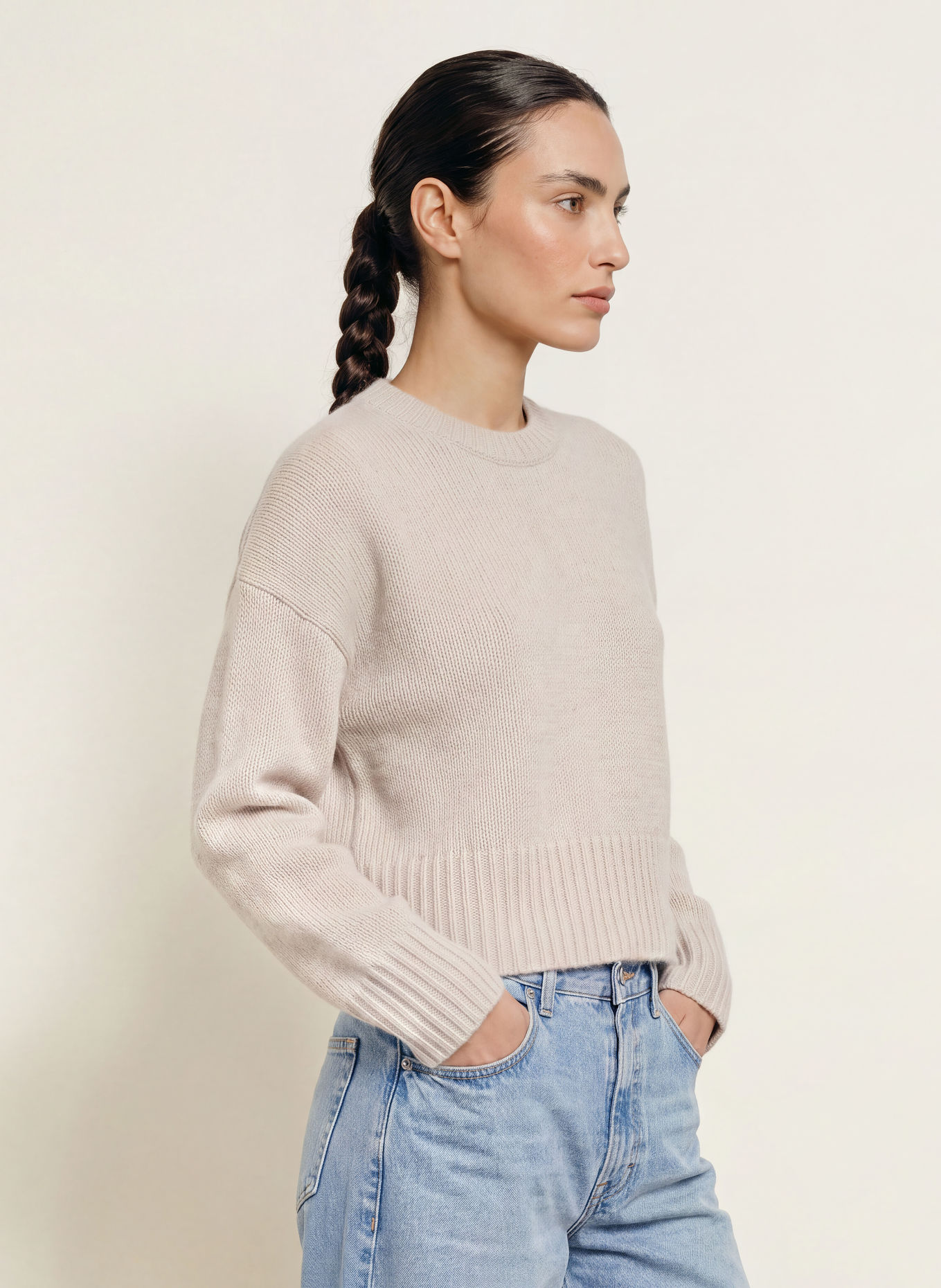 KUJTEN Kasjmiertrui PAULY: BEIGE