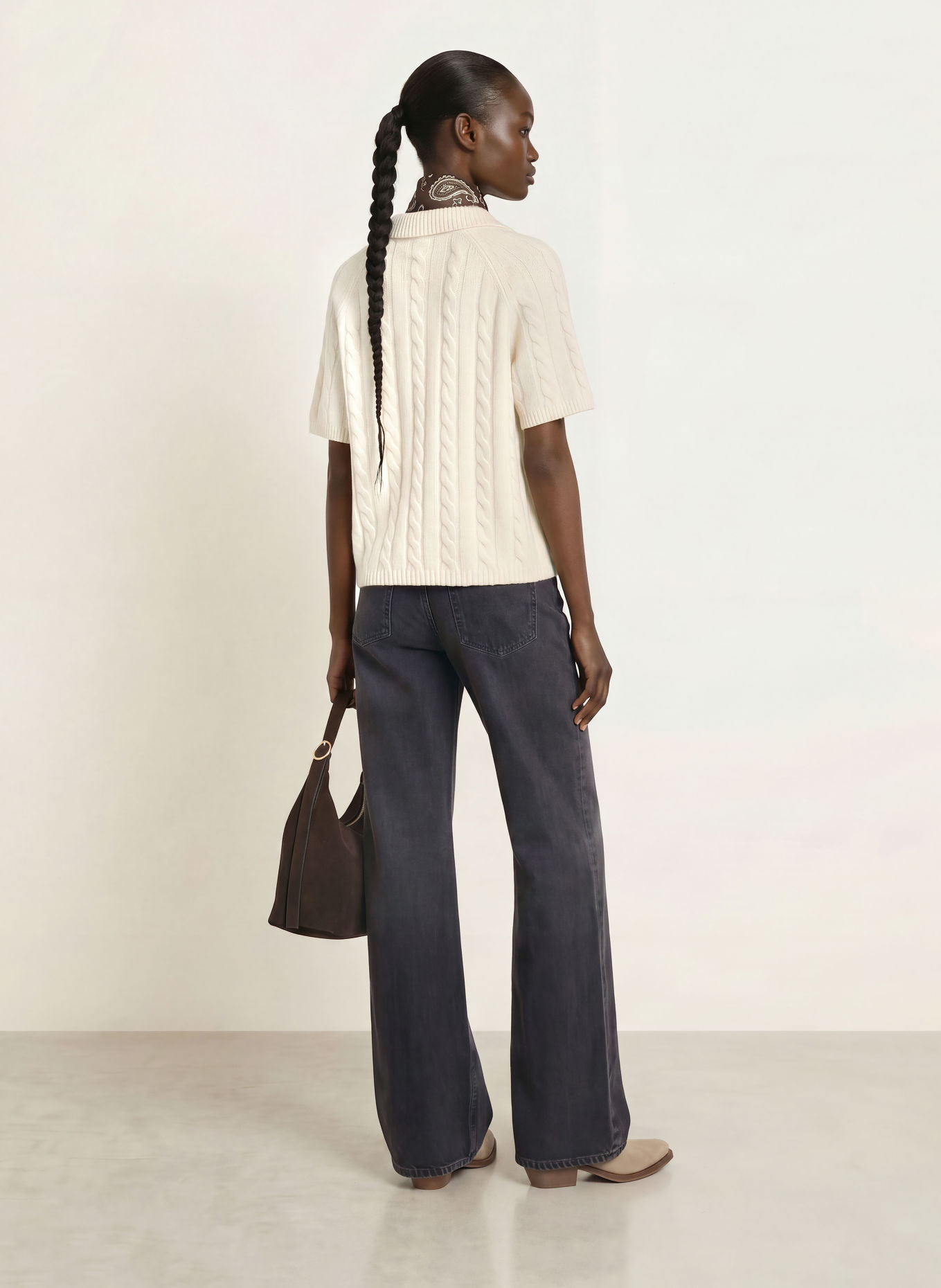KUJTEN Strickshirt AENOR aus Cashmere: CREME